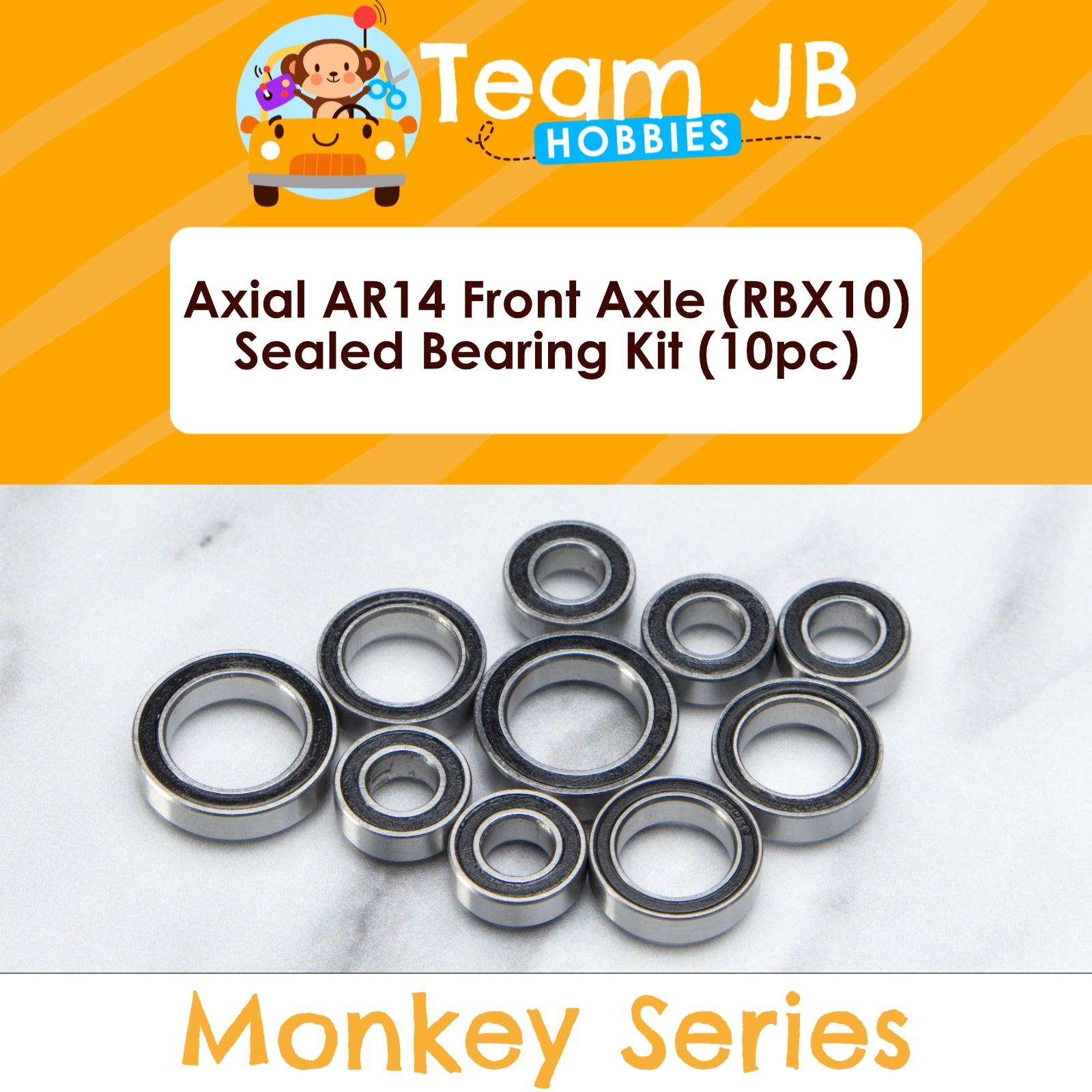 Kit Roulements Céramique Scellés AR14 RBX10 Essieu Arrière - FastEddy Bearings - Neuf