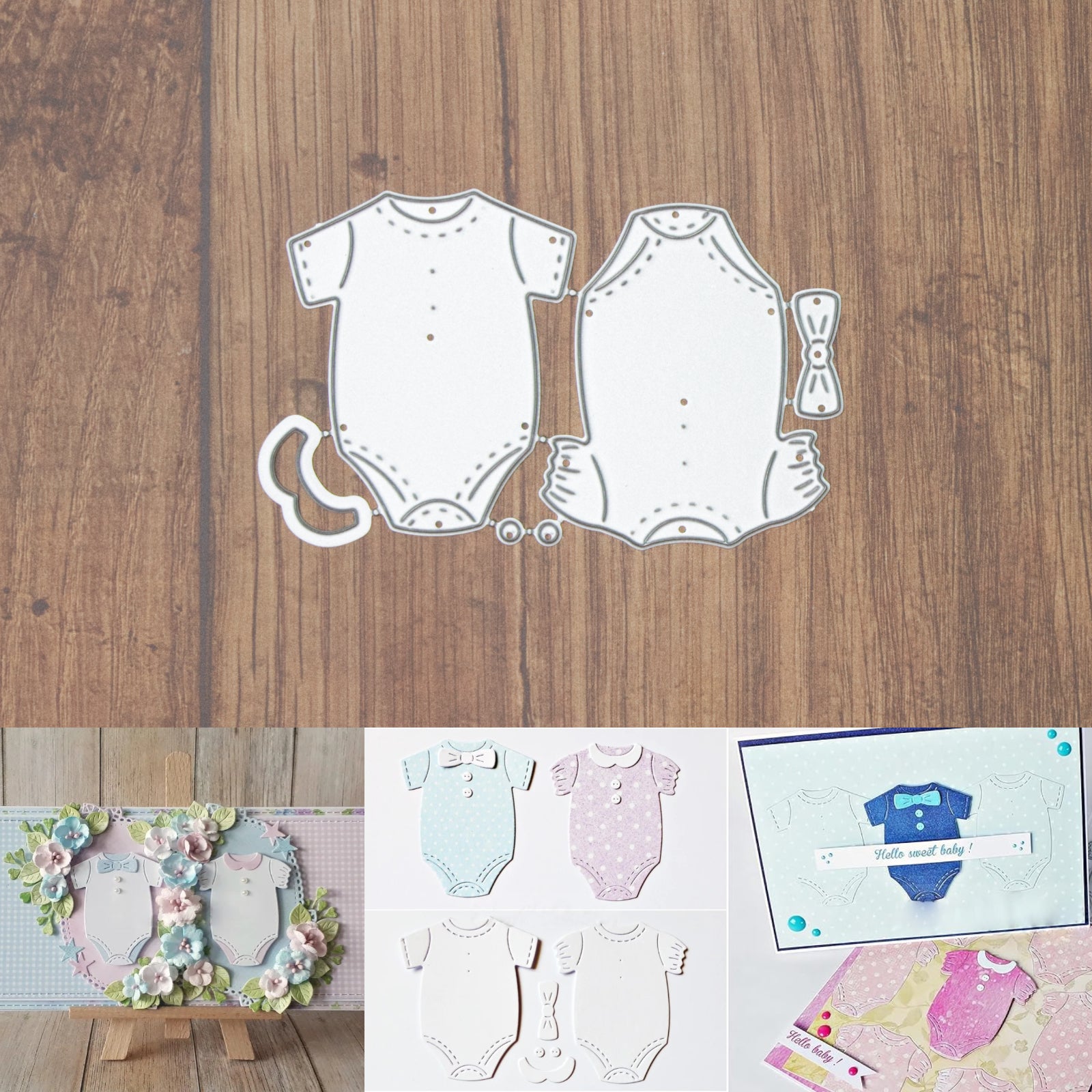 Baby Bodysuits Duo Style A Cutting Dies