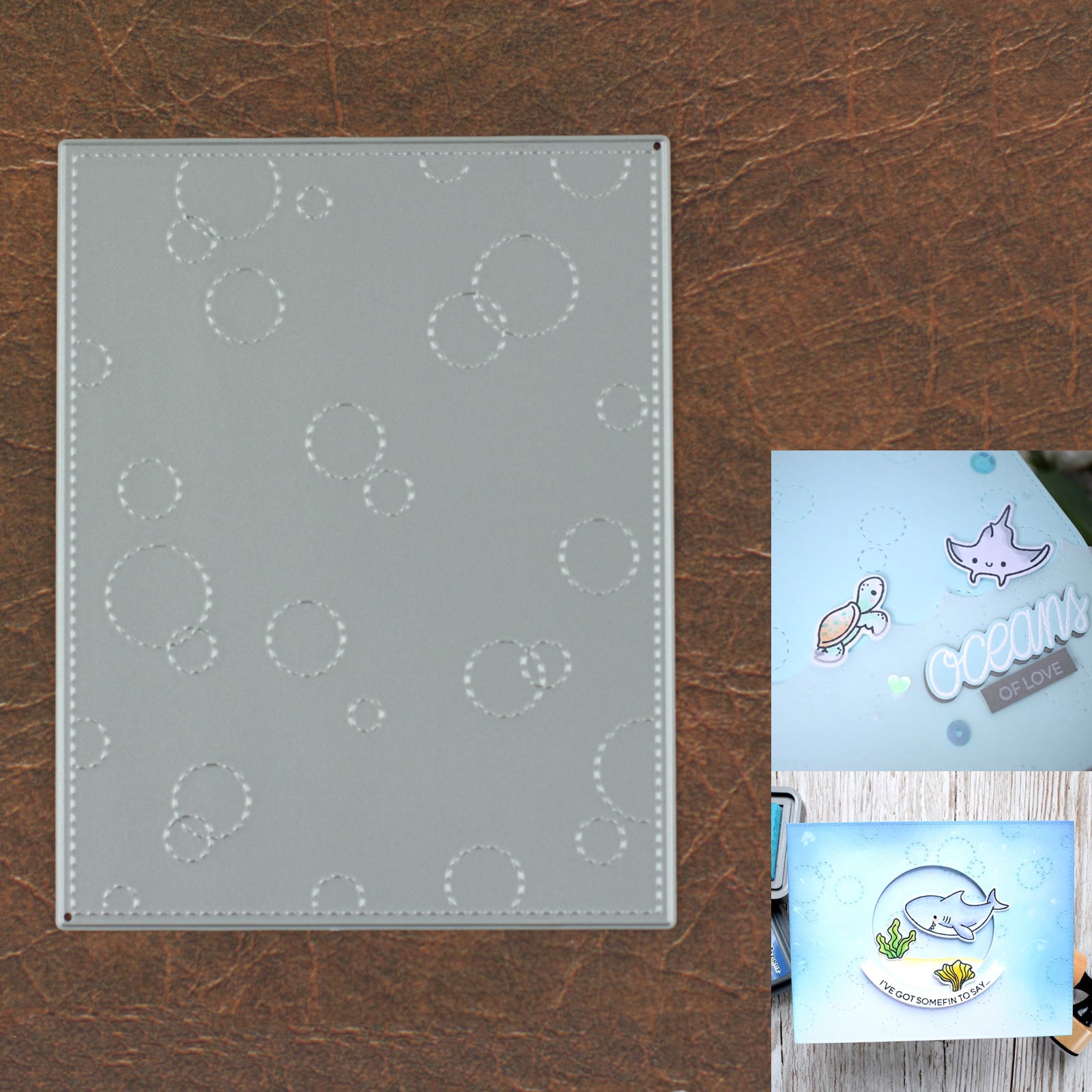 Underwater Air Bubbles Background Cutting & Embossing Die