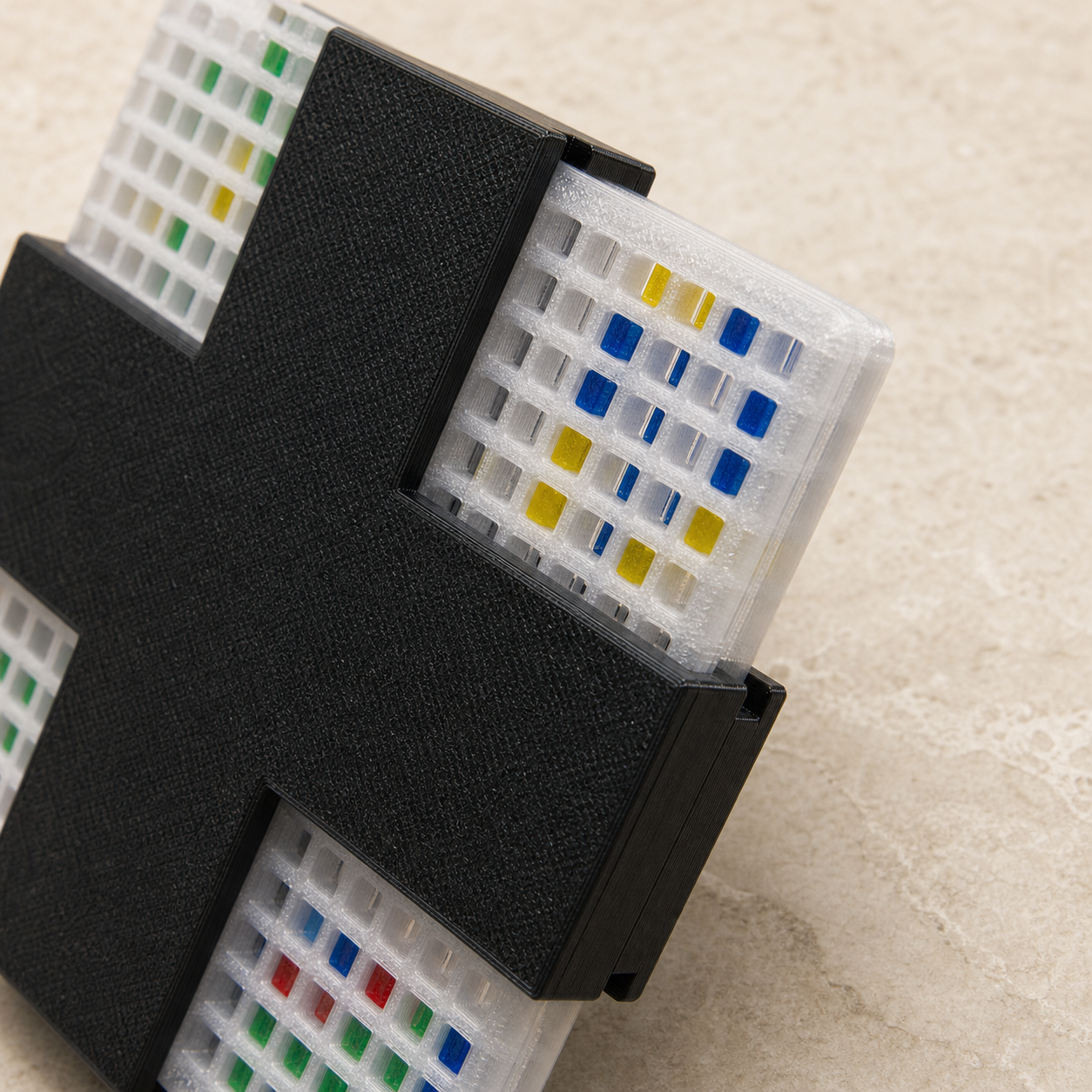 Chander's Quartet Jumbo (6x15) Translucent – Advanced Take Apart Puzzle by Yaroslav Manuilov
