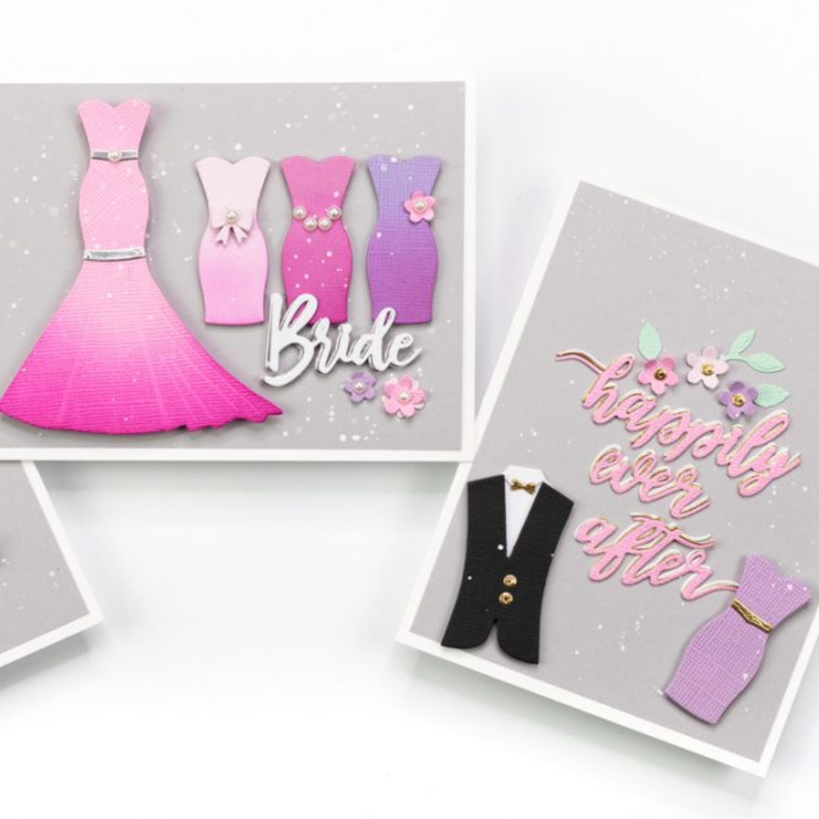 Bride & Groom Formalwear Cutting Die Set