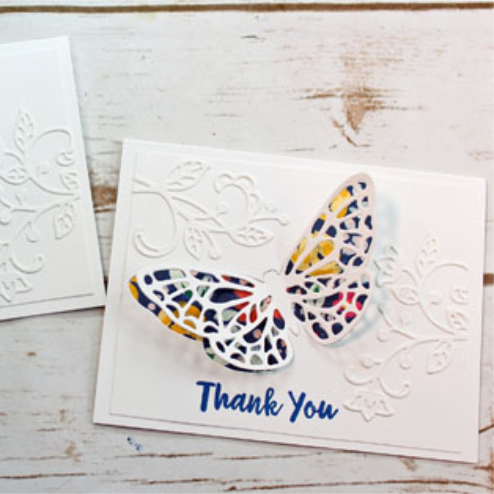 Flowers & Leaves Corner w Butterfly Cutting Dies