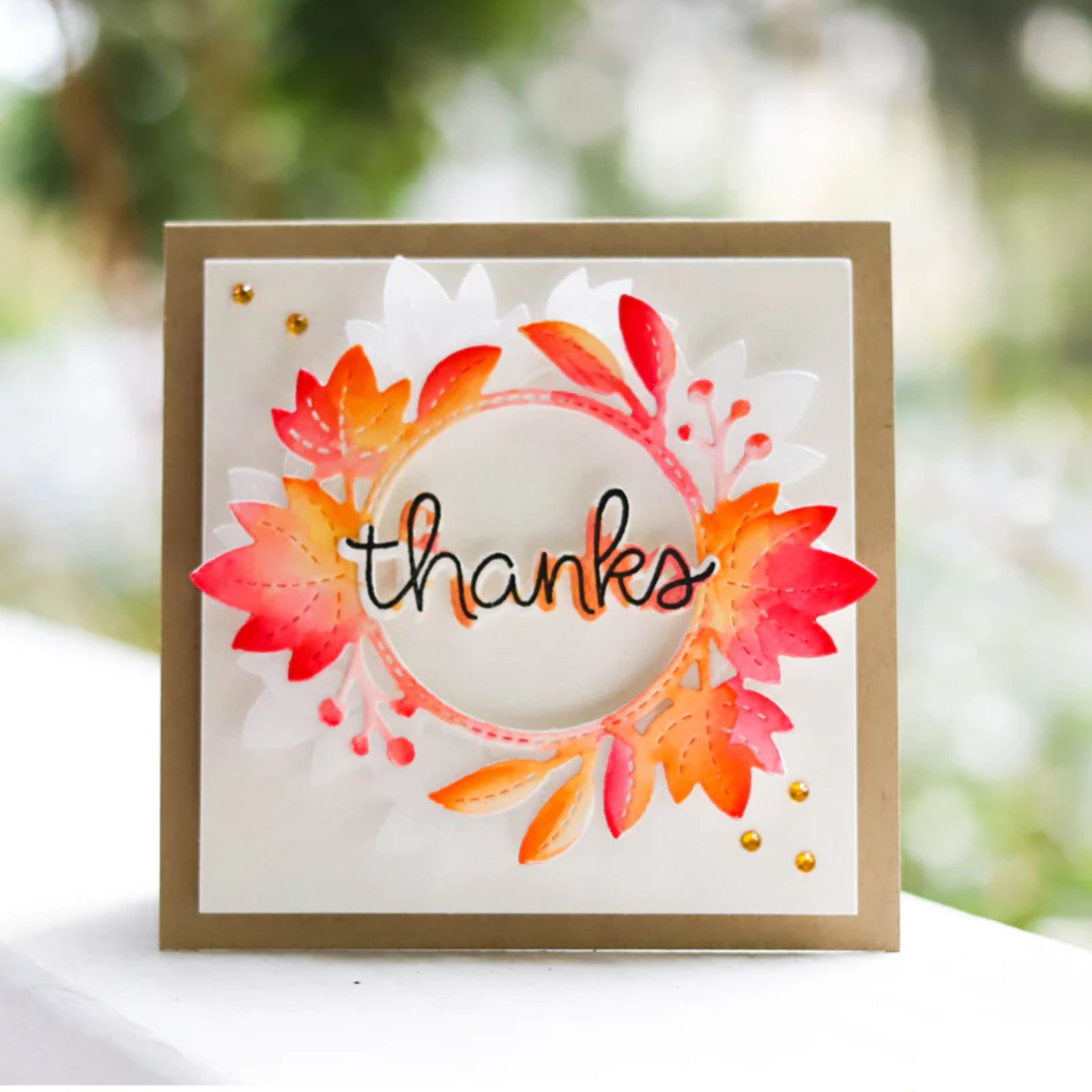 Fall Sentiments Cutting Dies & Stamps Set