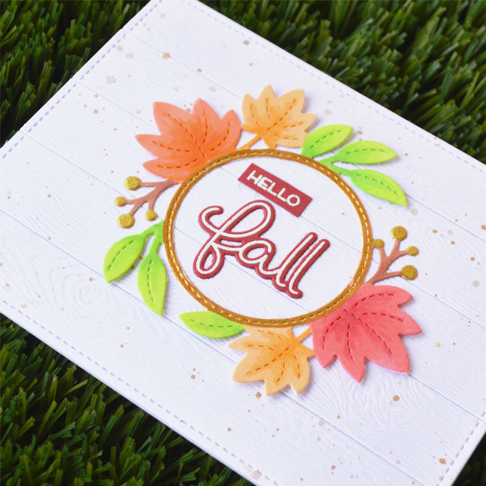 Fall Sentiments Cutting Dies & Stamps Set