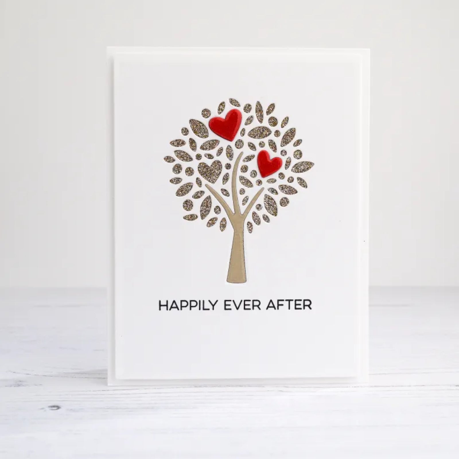 Cutout Tree w Three Hearts Cutting Die