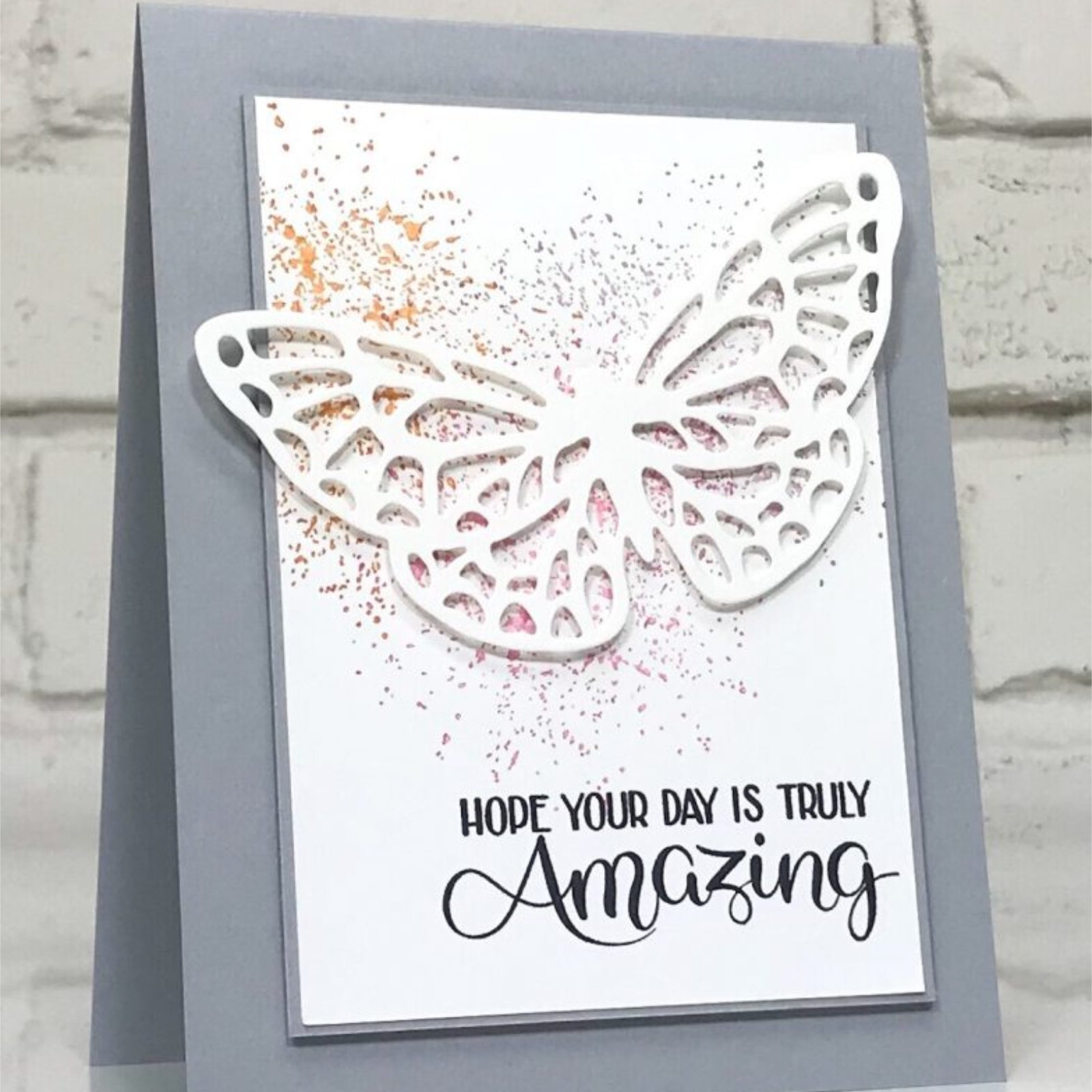 Flowers & Leaves Corner w Butterfly Cutting Dies