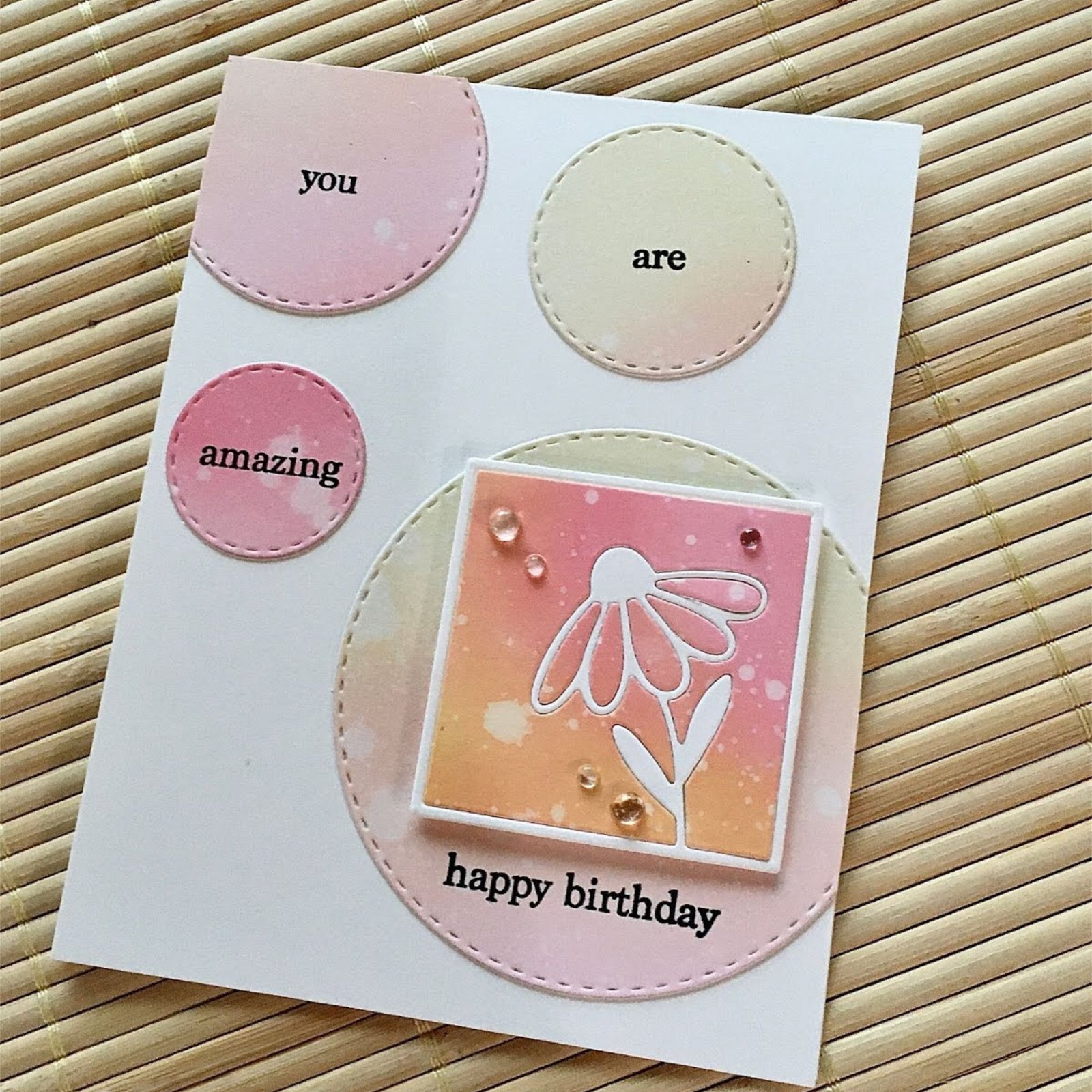 Square Framed Flowers Cutting Dies