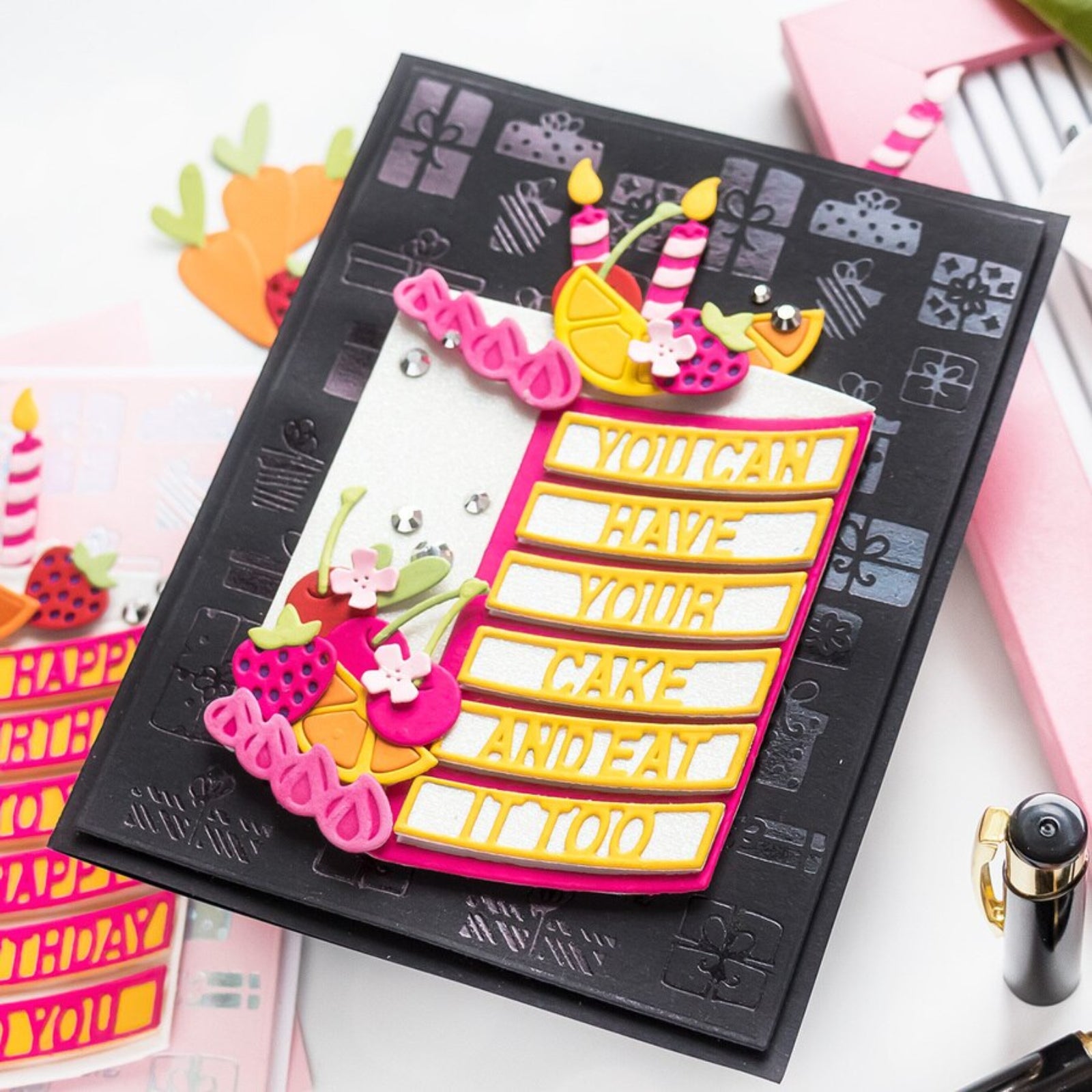 You Can Have Your Cake and Eat It Too Birthday Cutting Dies