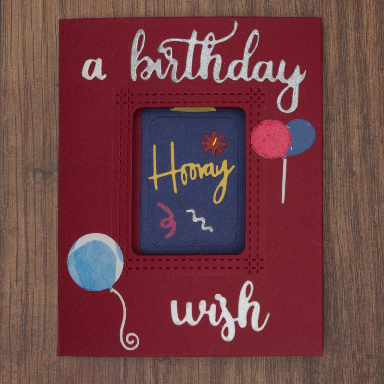 Little Balloons w Strings & Double Stitched Window Cutting Dies