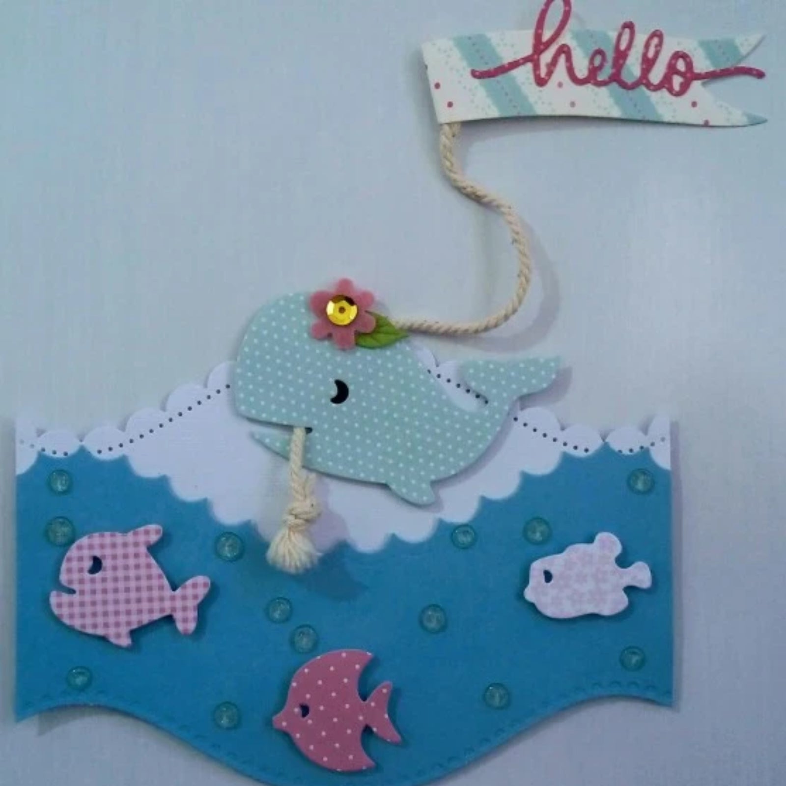 Swim School Whale w Fish Friends Cutting Dies Set