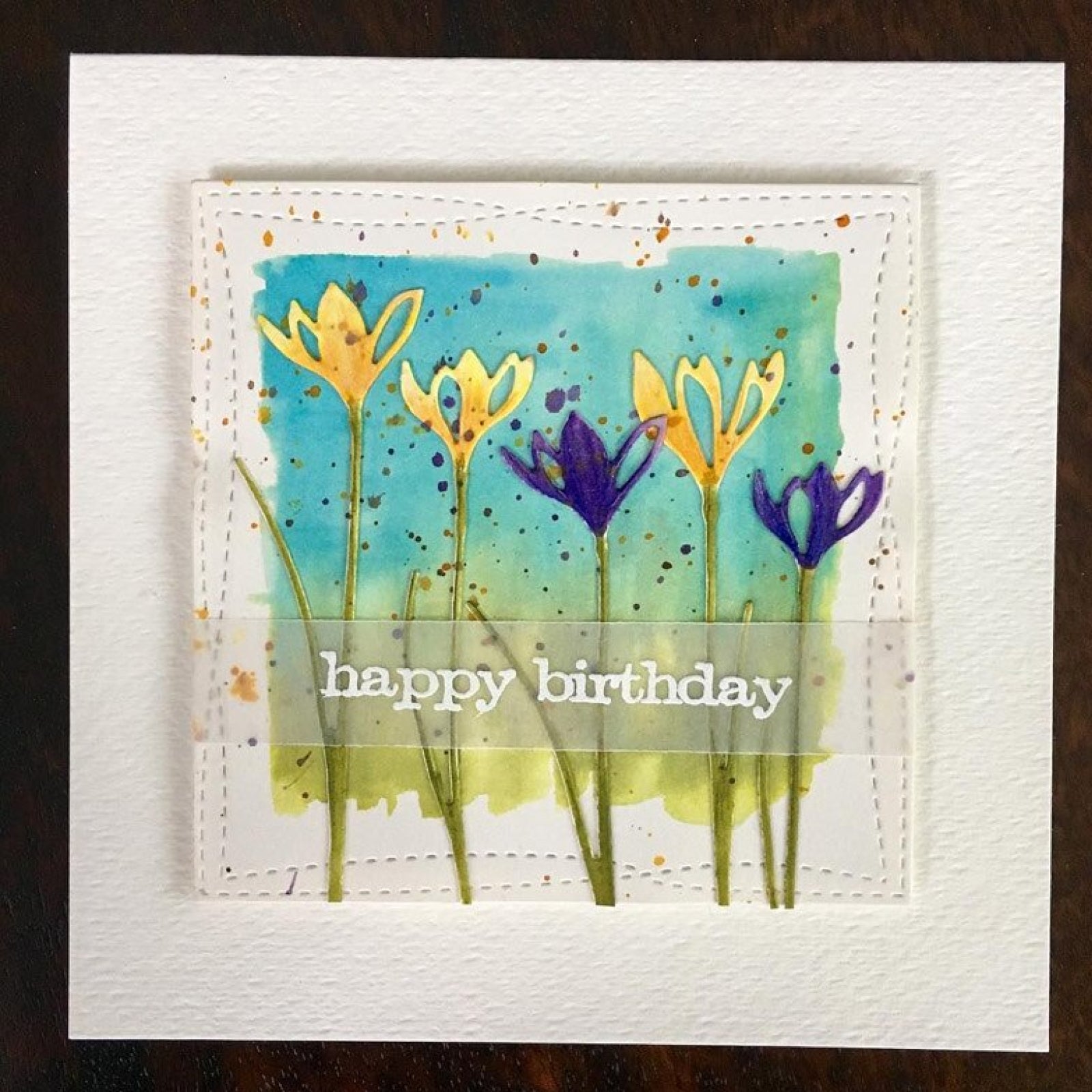 Crocus Flower Trio w Leaf/Grass Cutting Dies