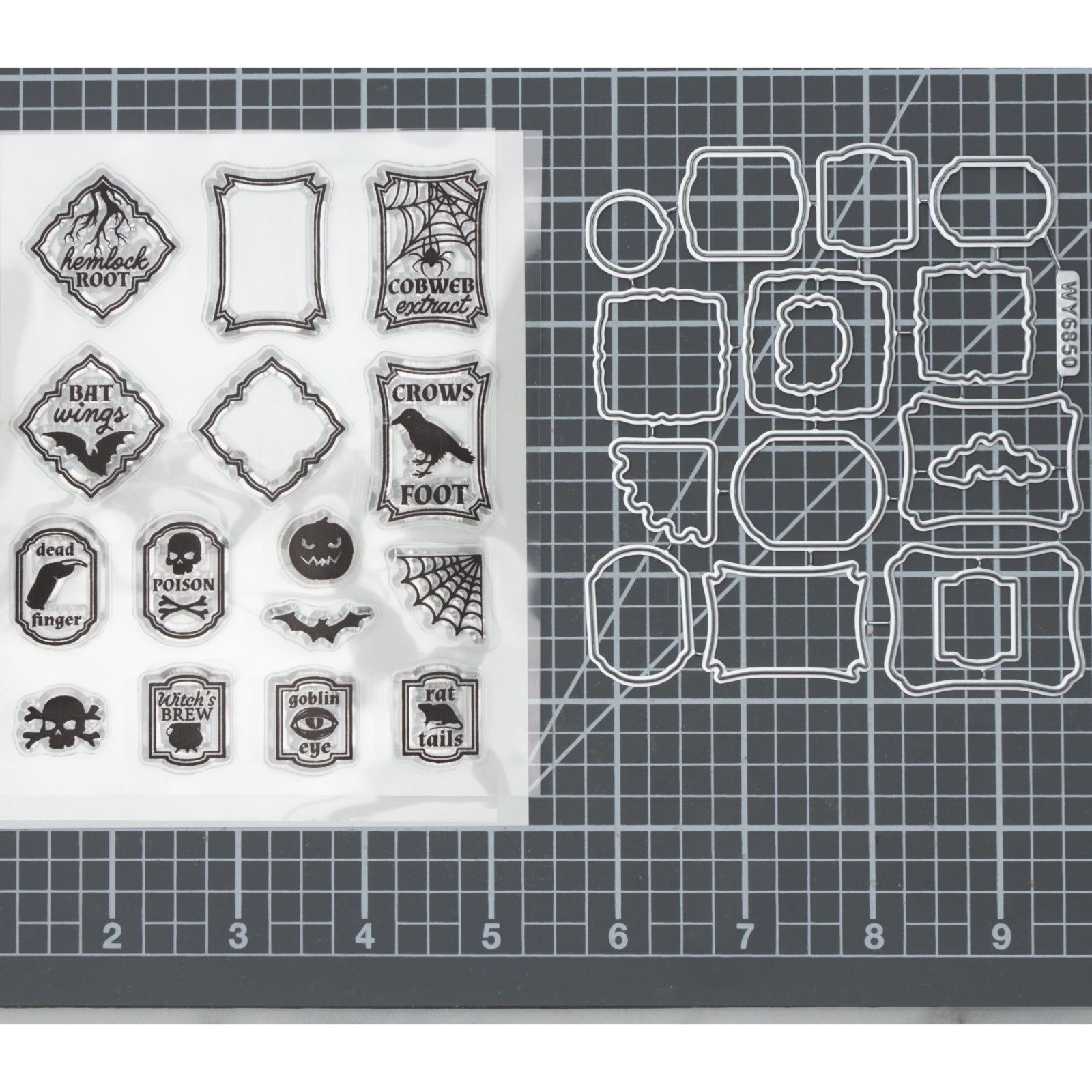 Powerful Potions Labels & Halloween Icons Cutting Dies & Stamps Set