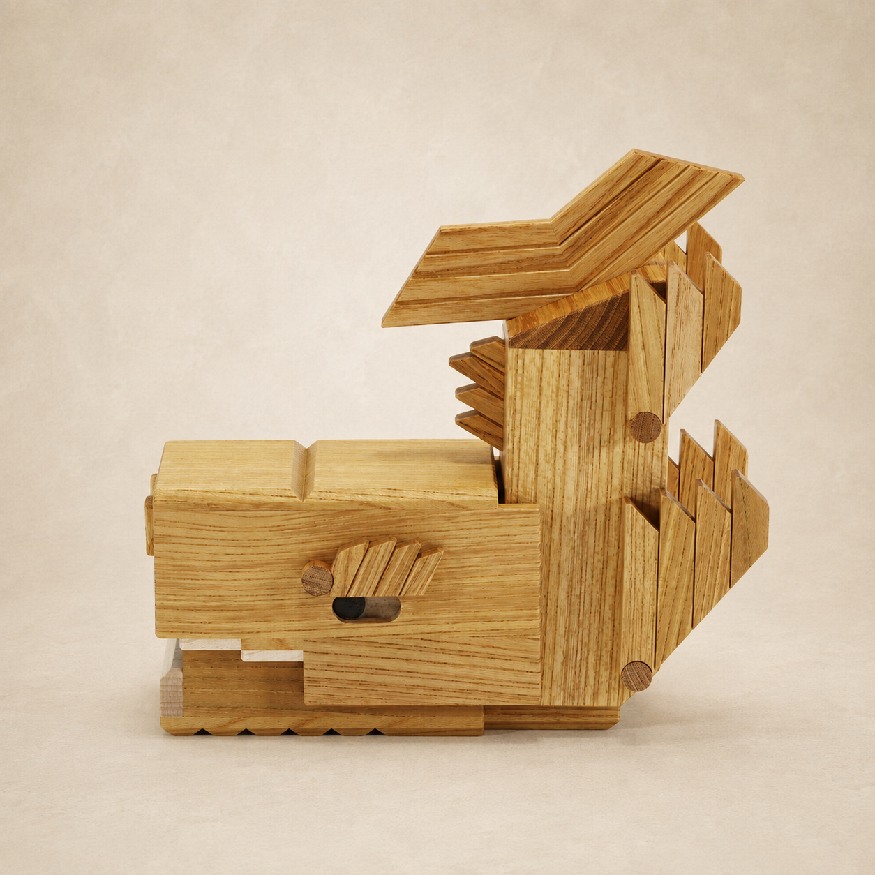 Shachihoko – Intermediate Puzzle Box by Karakuri Creation Group