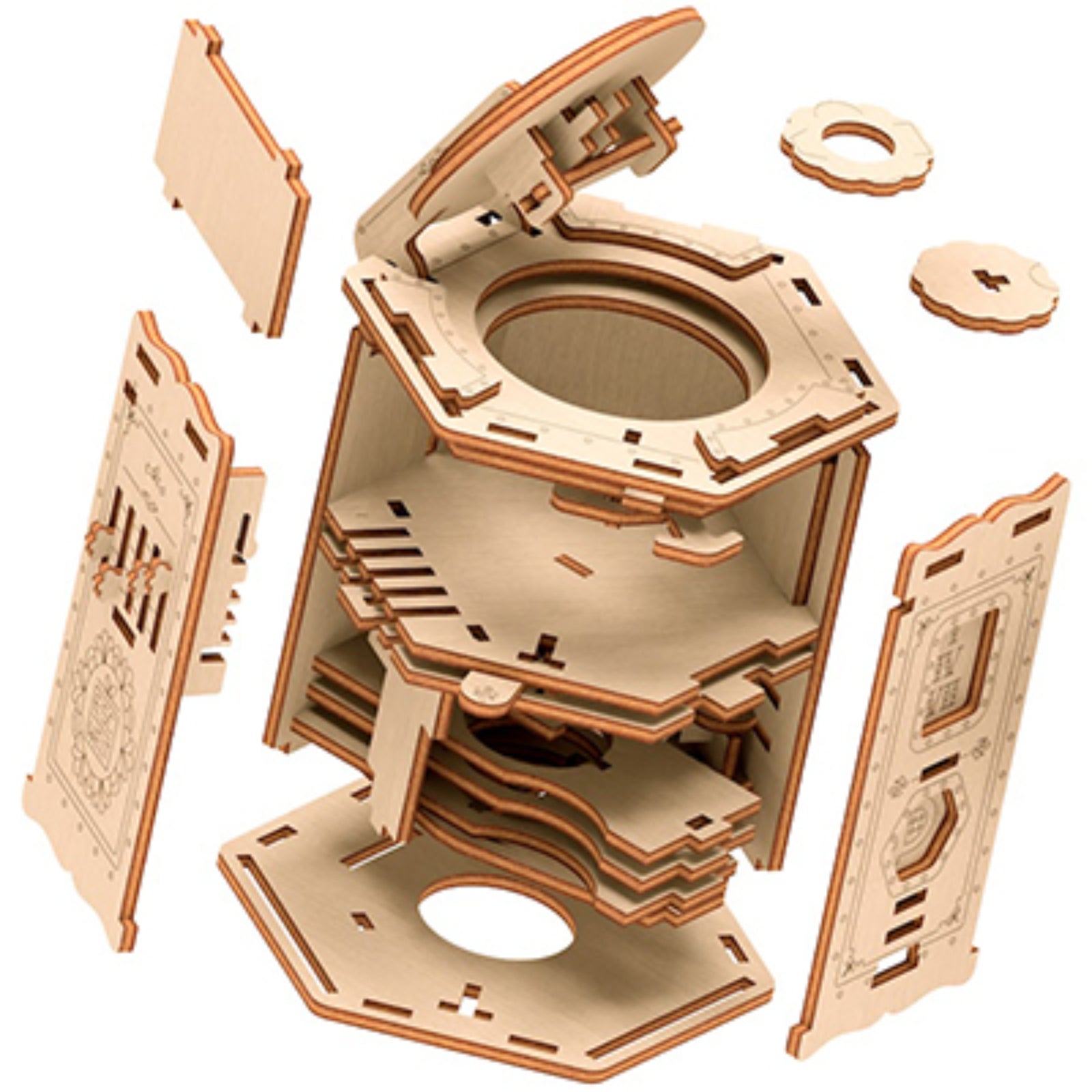 DIY Fort Knox Box Pro - Build and Solve 3d Puzzle Box - Level 9 - ESC Welt