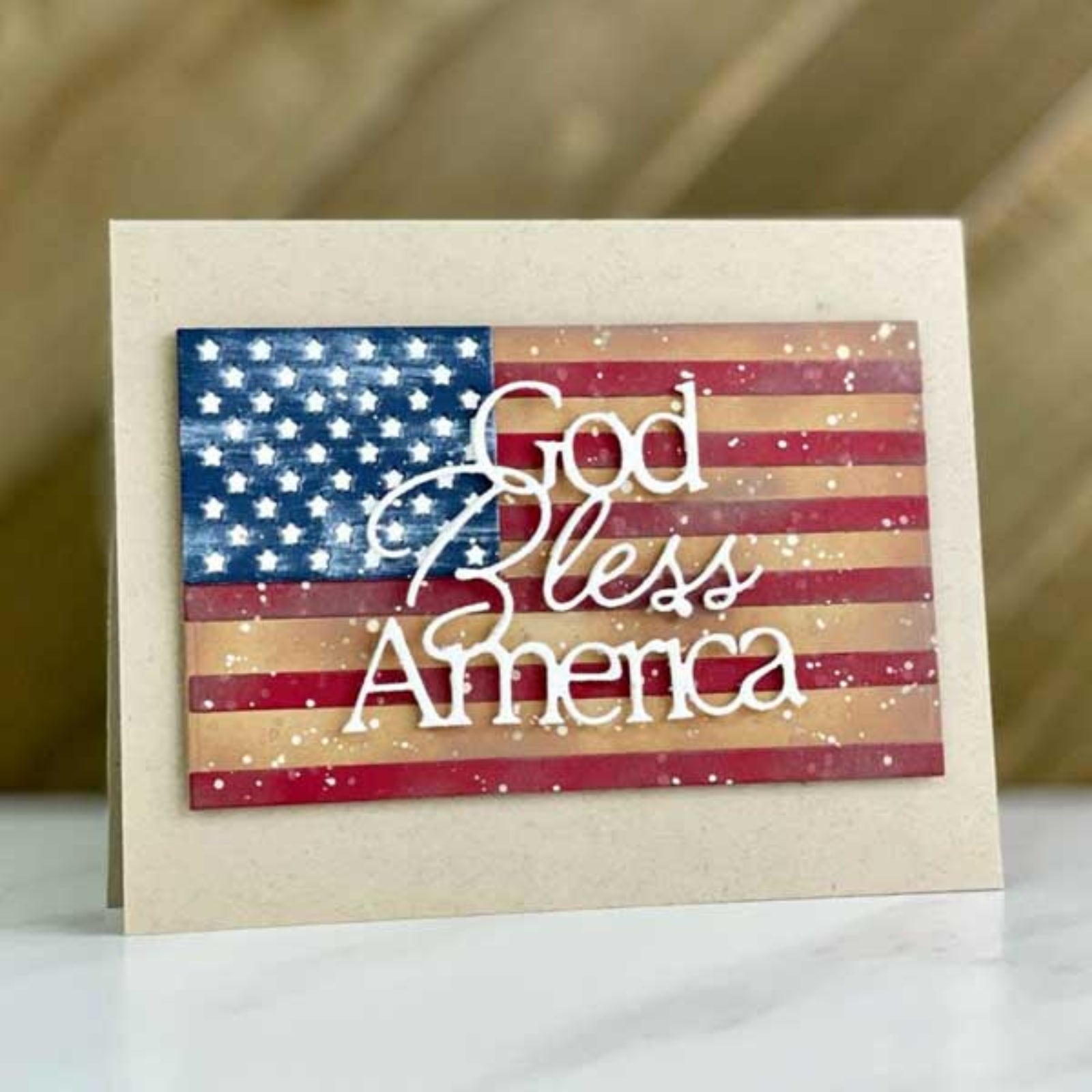 Layering American Flag Cutting & Embossing Dies