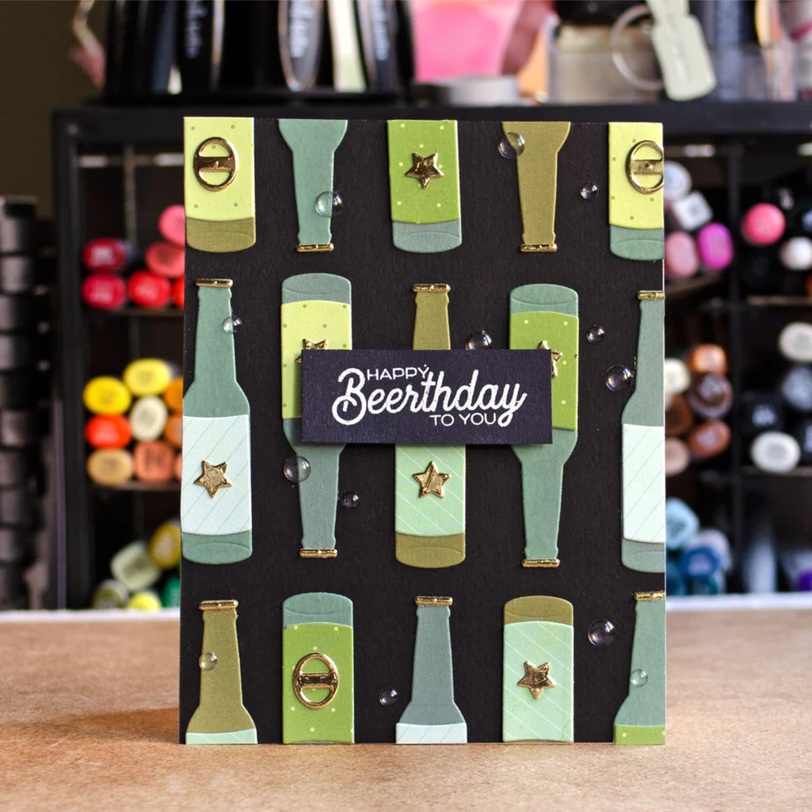 Cheers for Beers Drinks w Badge Label Cutting Dies