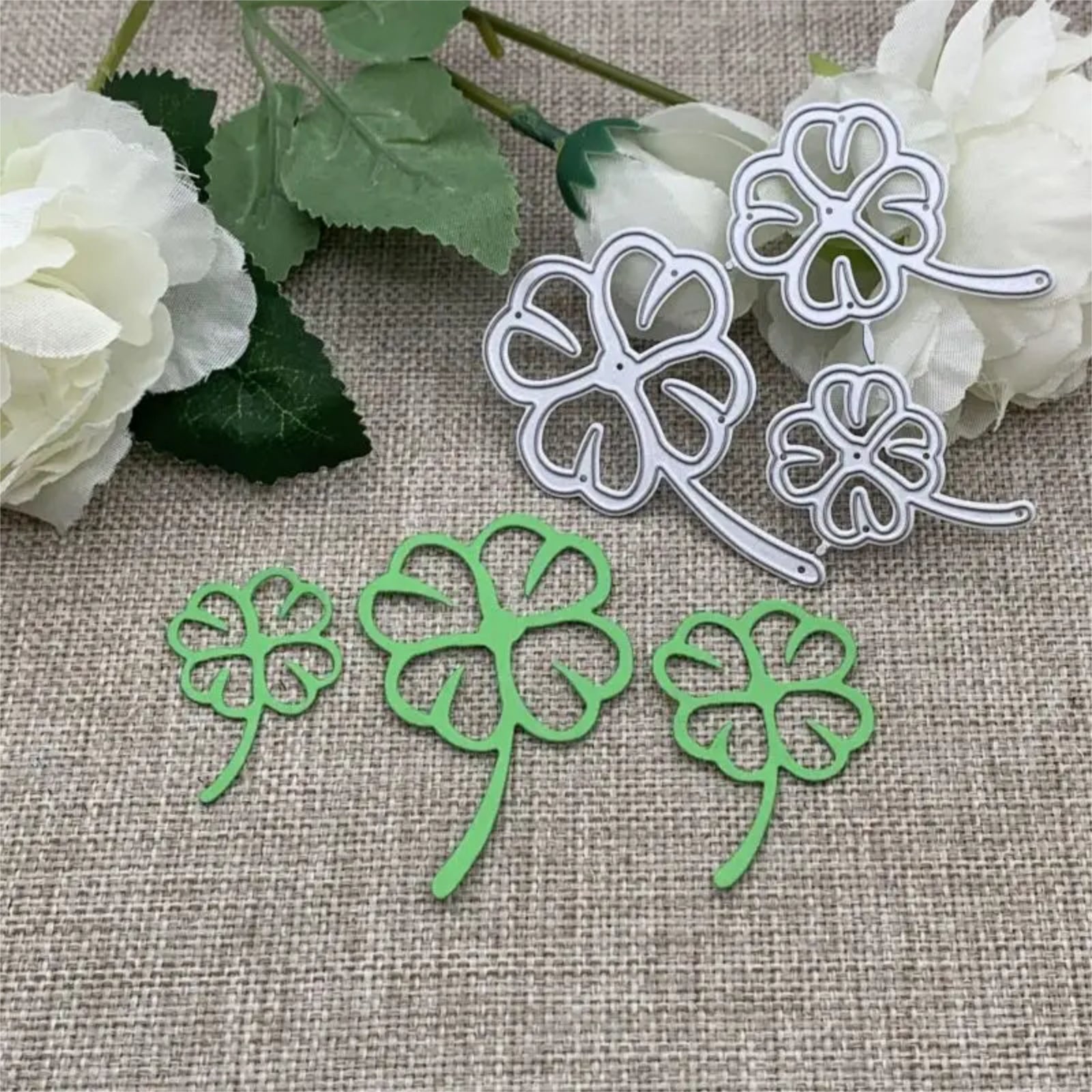 Four-Leaf Clover Outline Trio Cutting Dies