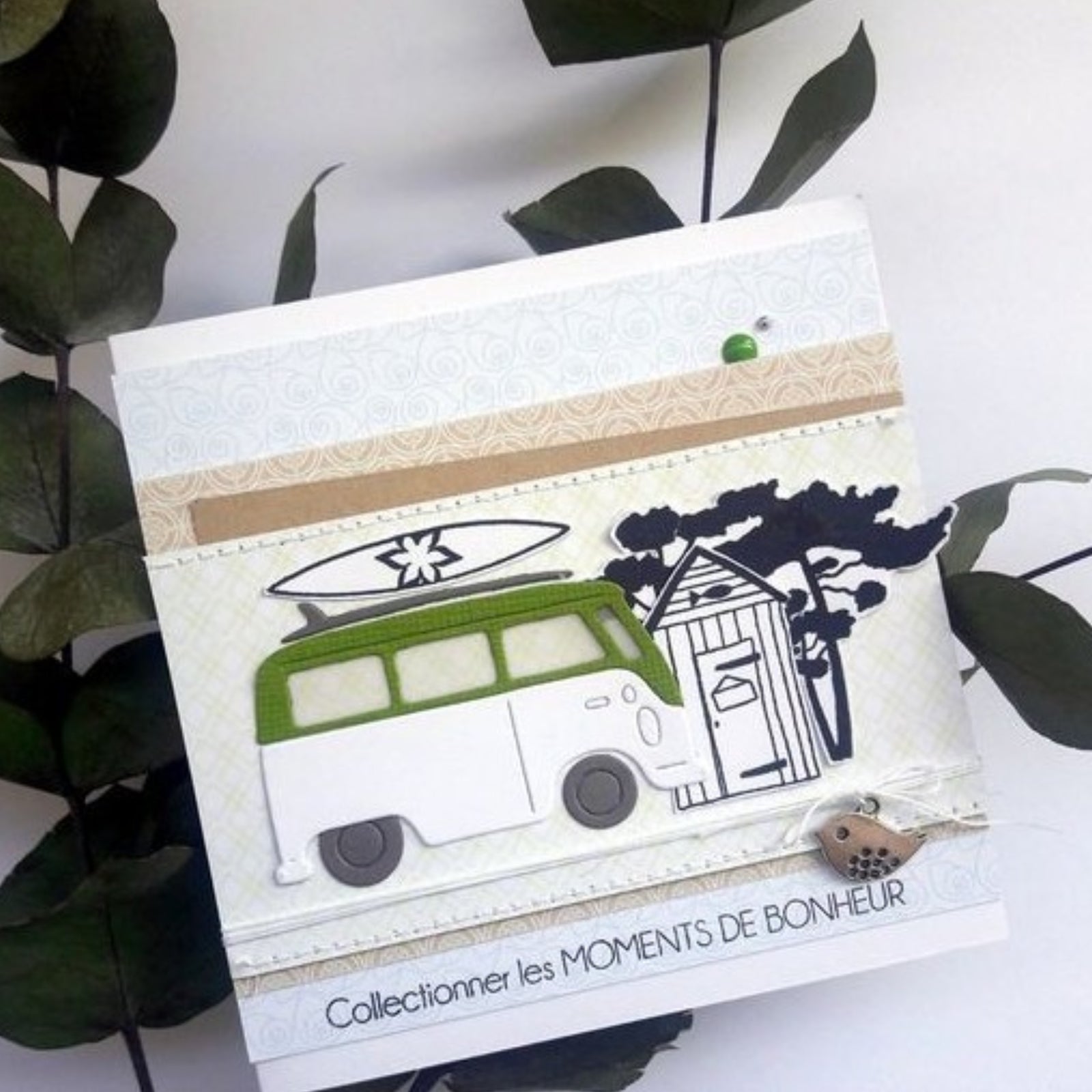 Build It VW Bus Style Van w Surfboard Cutting Dies