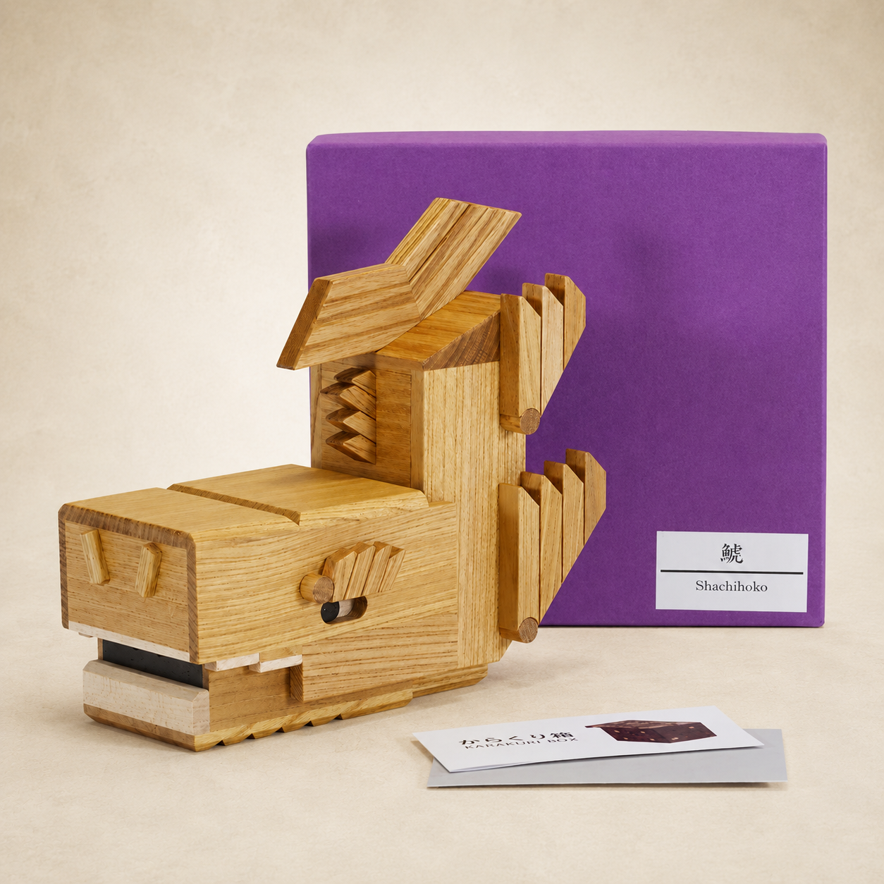Shachihoko – Intermediate Puzzle Box by Karakuri Creation Group