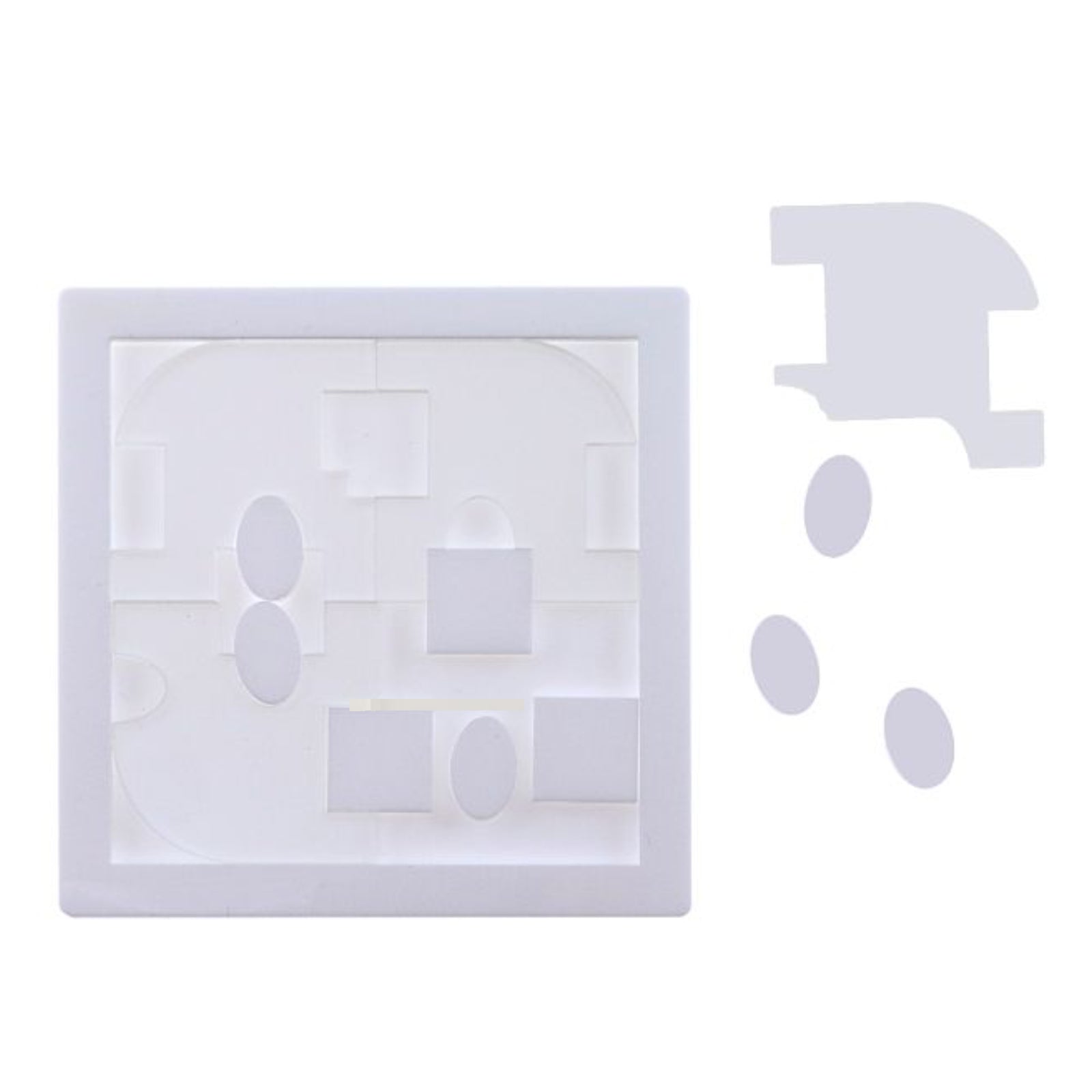 Set of 7 Acazu Packing Puzzles - 1 Frame + 7 Piece Sets