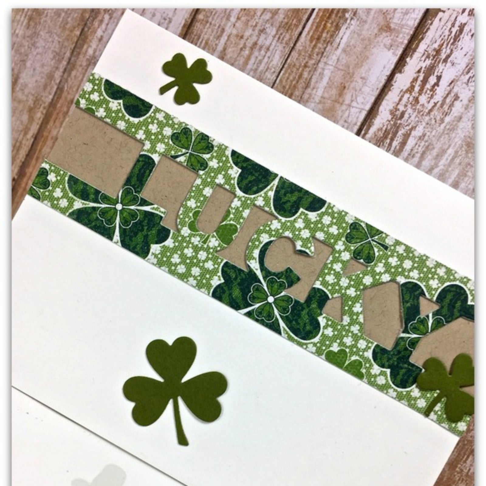 Lucky Cutout Block Font Word Cutting Die