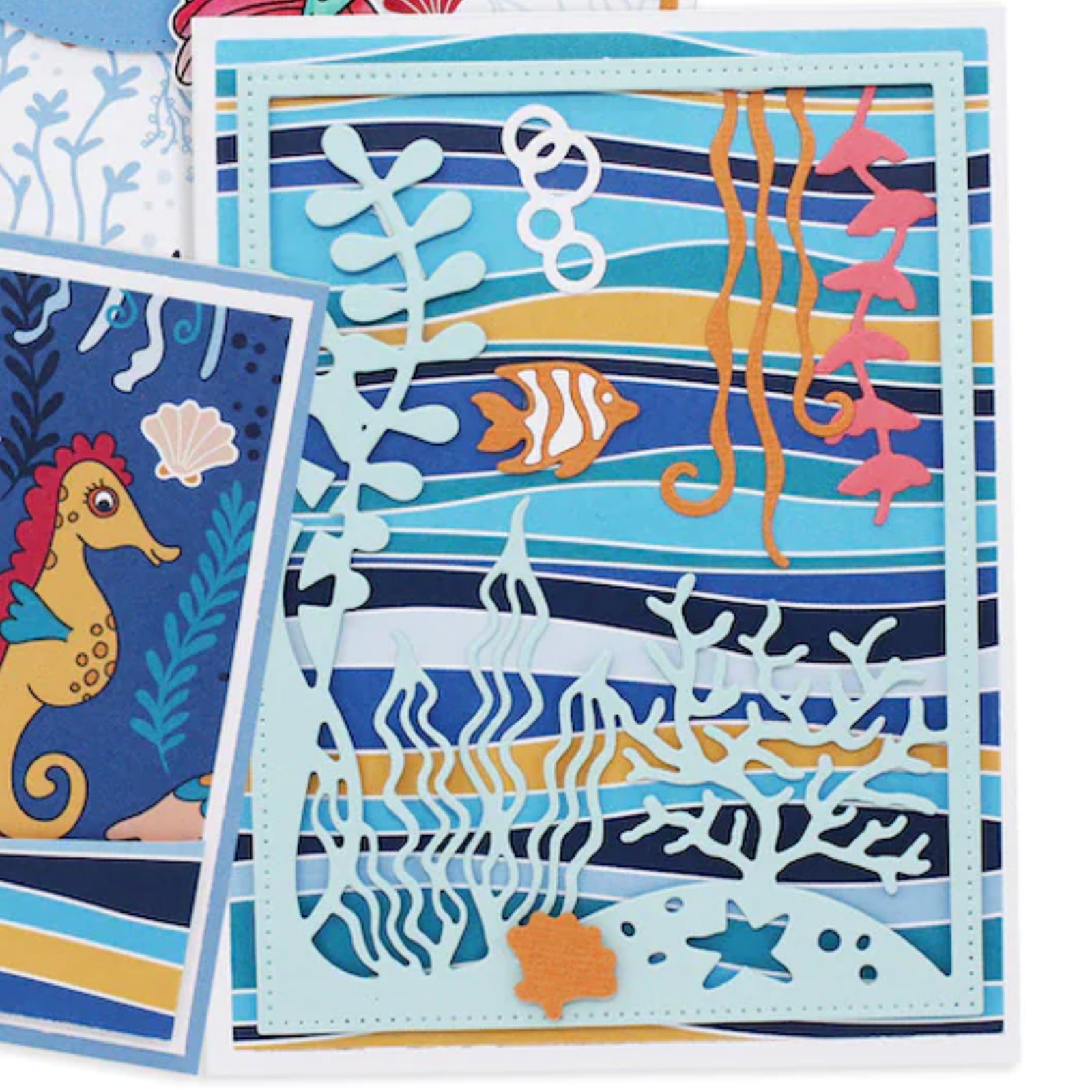 Under the Sea Ocean Aquarium Background Cutting Dies