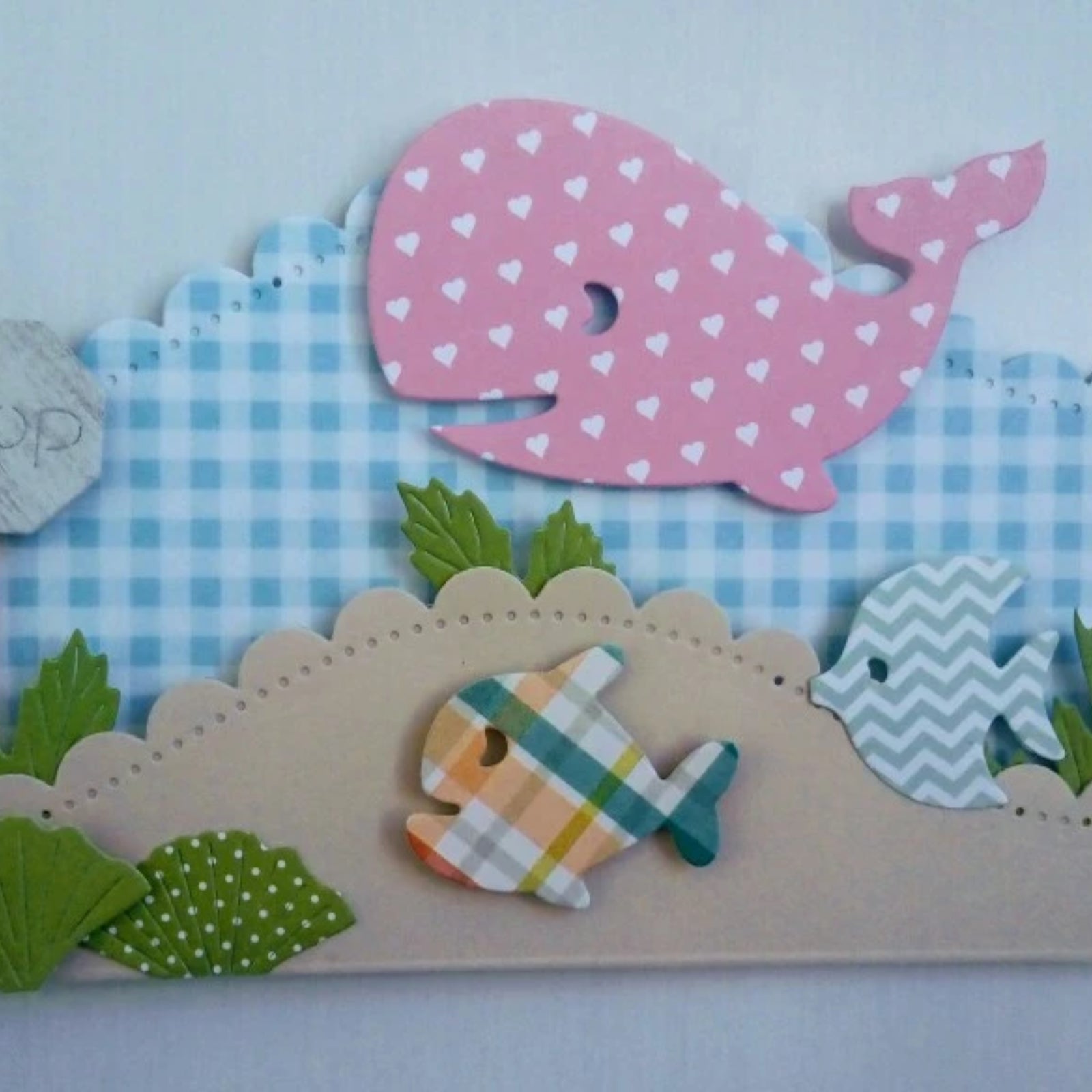 Swim School Whale w Fish Friends Cutting Dies Set