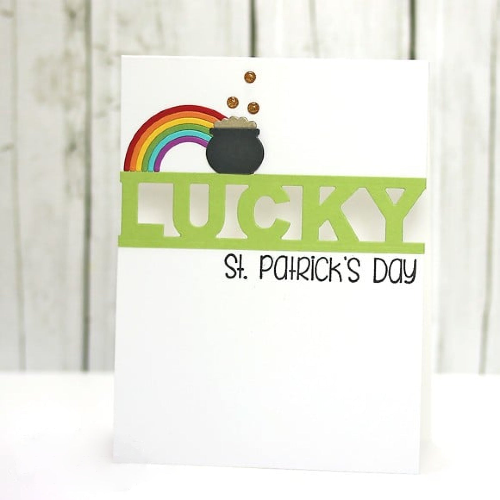Lucky Cutout Block Font Word Cutting Die