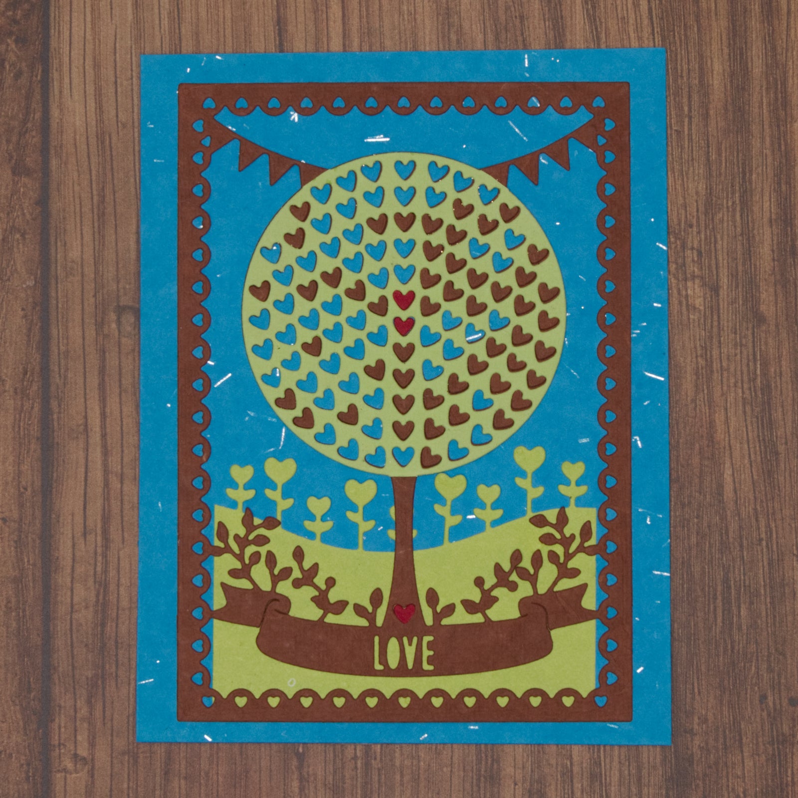 Heart Flowers Backdrop Border