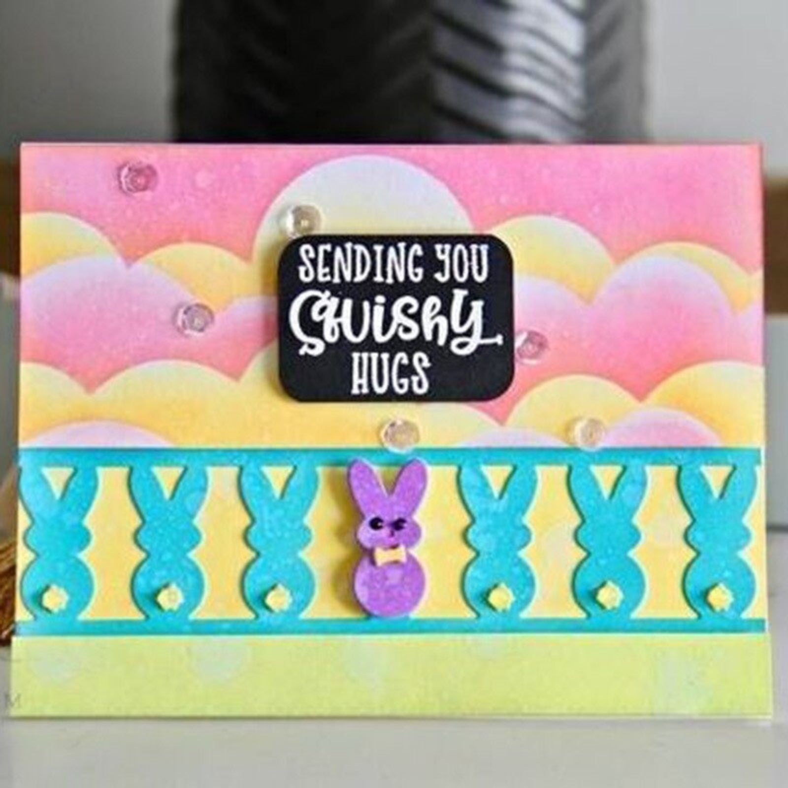 Mini Peeps Border w Layering Bunnies Cutting Dies