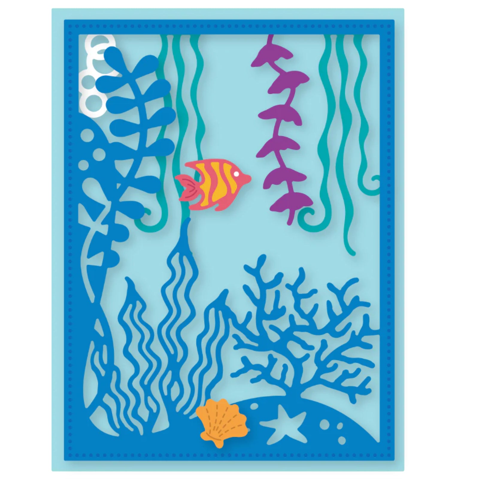 Under the Sea Ocean Aquarium Background Cutting Dies