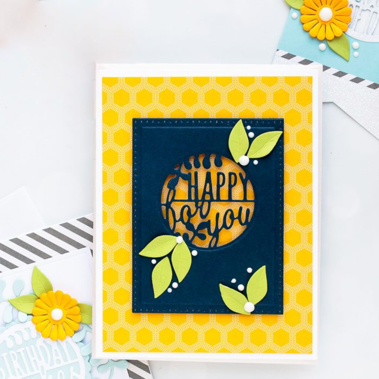 Circle Sentiments #1 w Foliage Cutting Dies