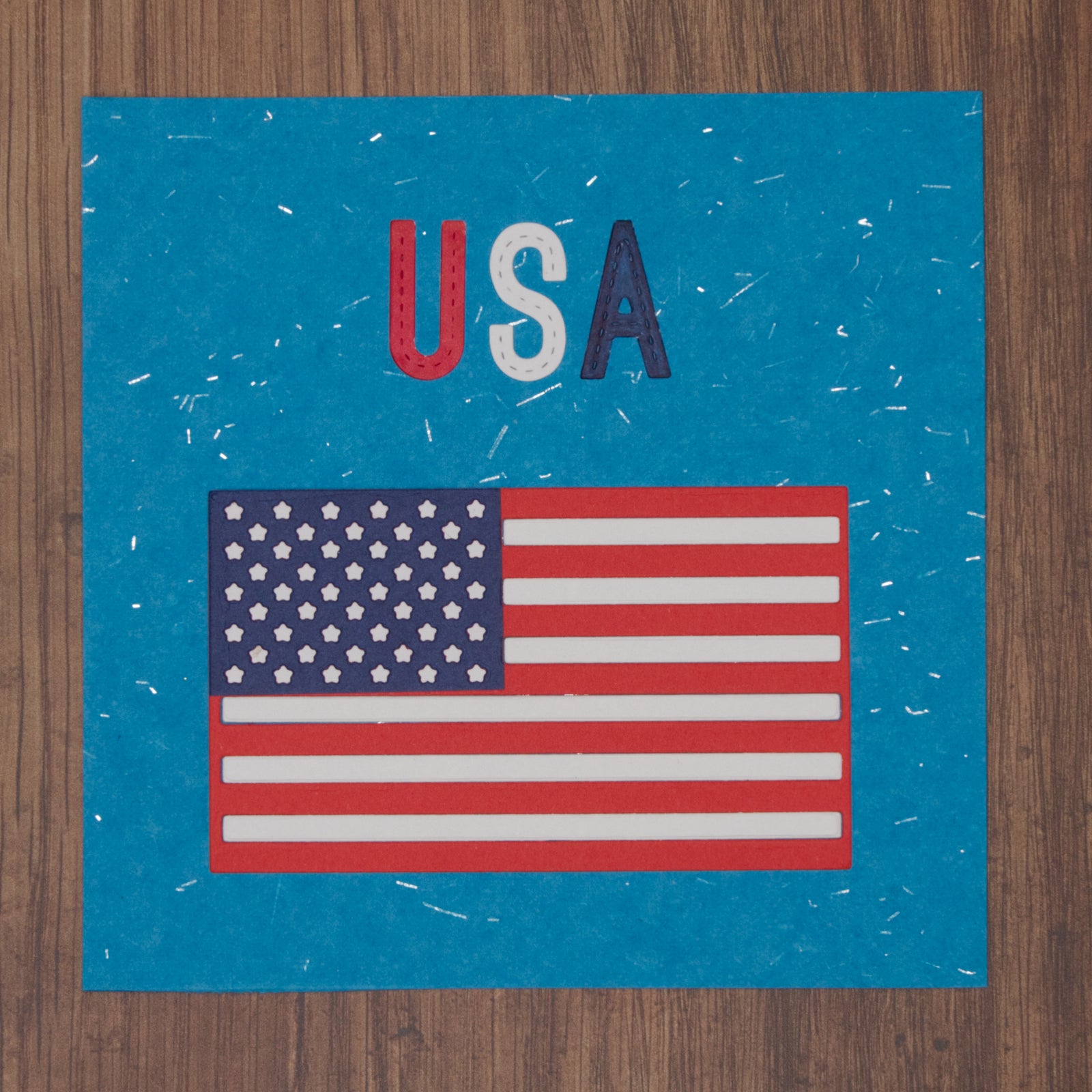 American Flag w 50 Stars Cutting Die