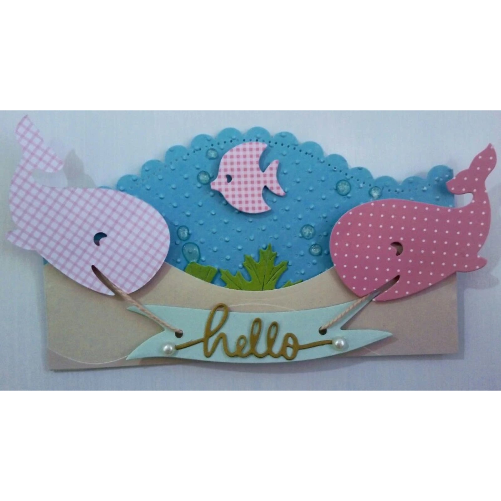 Swim School Whale w Fish Friends Cutting Dies Set