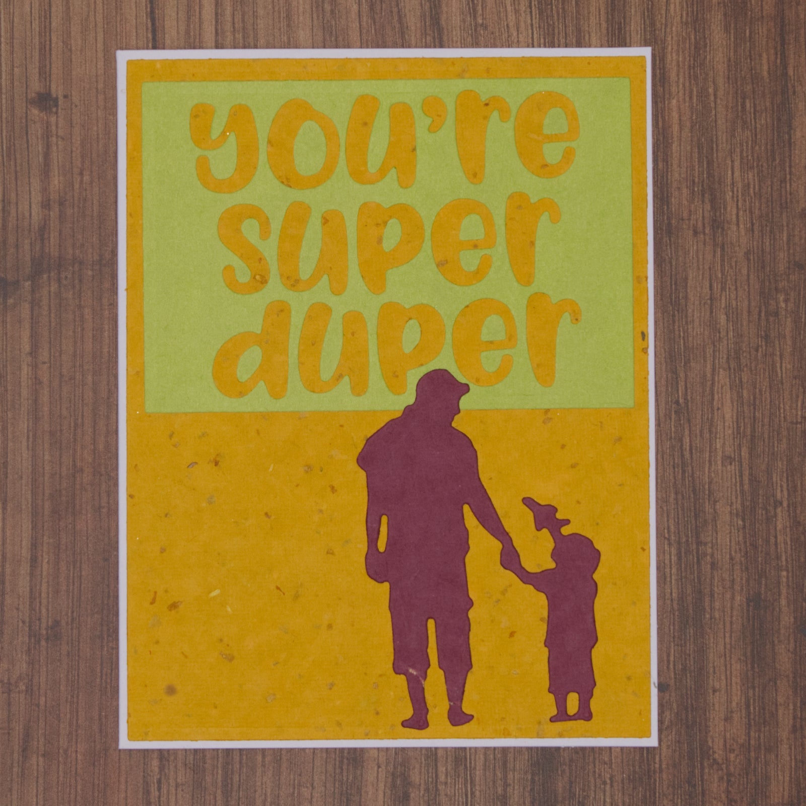 Dad & Son Holding Hands Silhouette Cutting Die