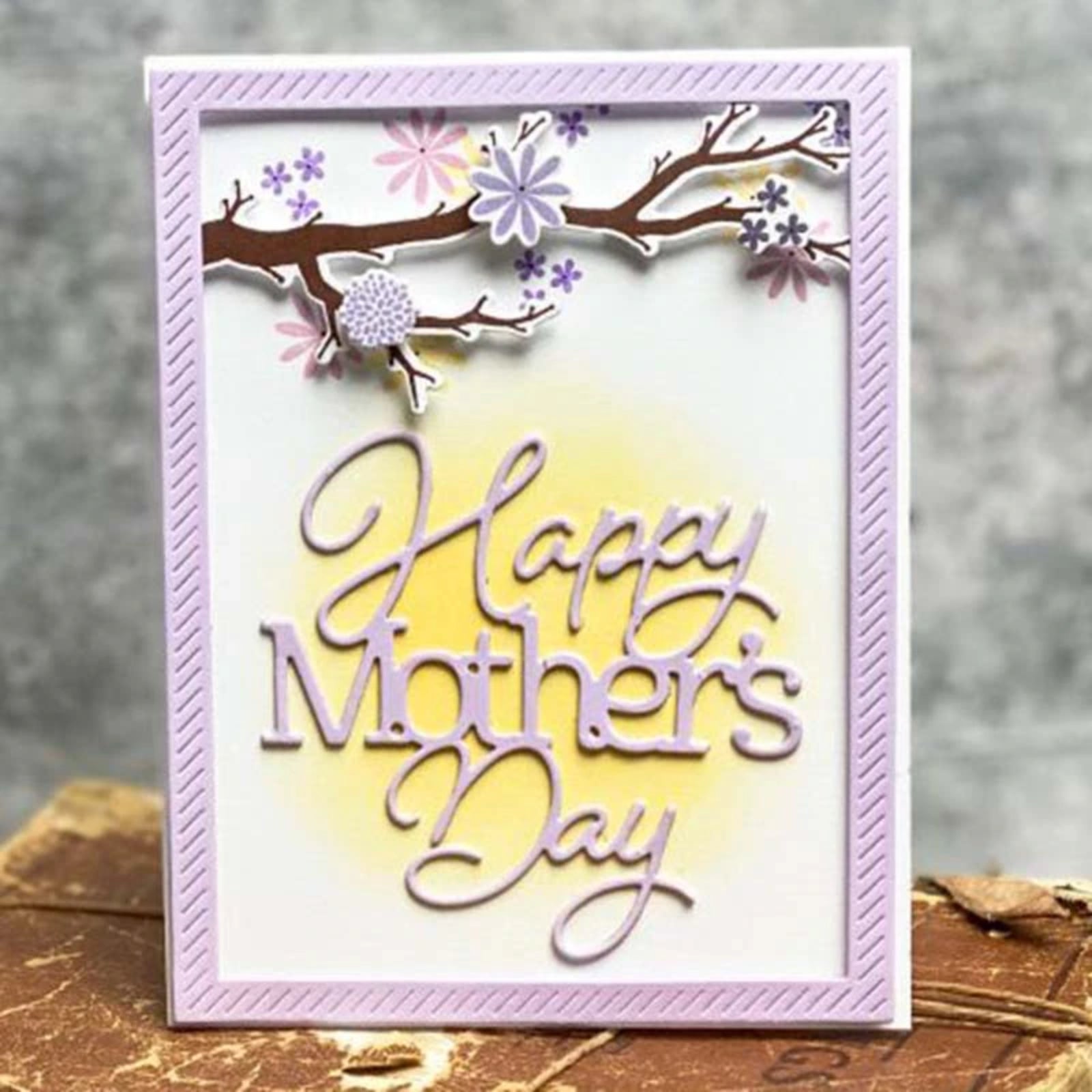 Happy Mother’s Day & Happy Father’s Day Sentiments Words Cutting Dies