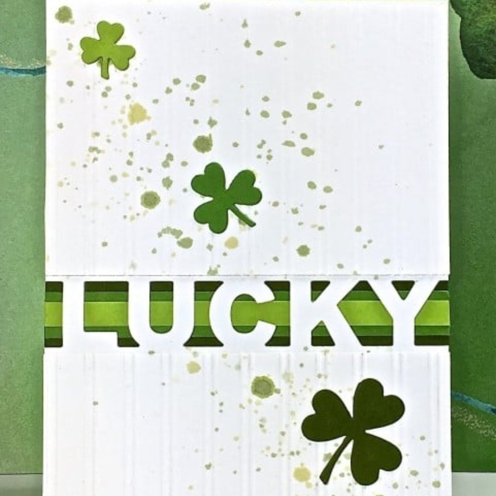 Lucky Cutout Block Font Word Cutting Die