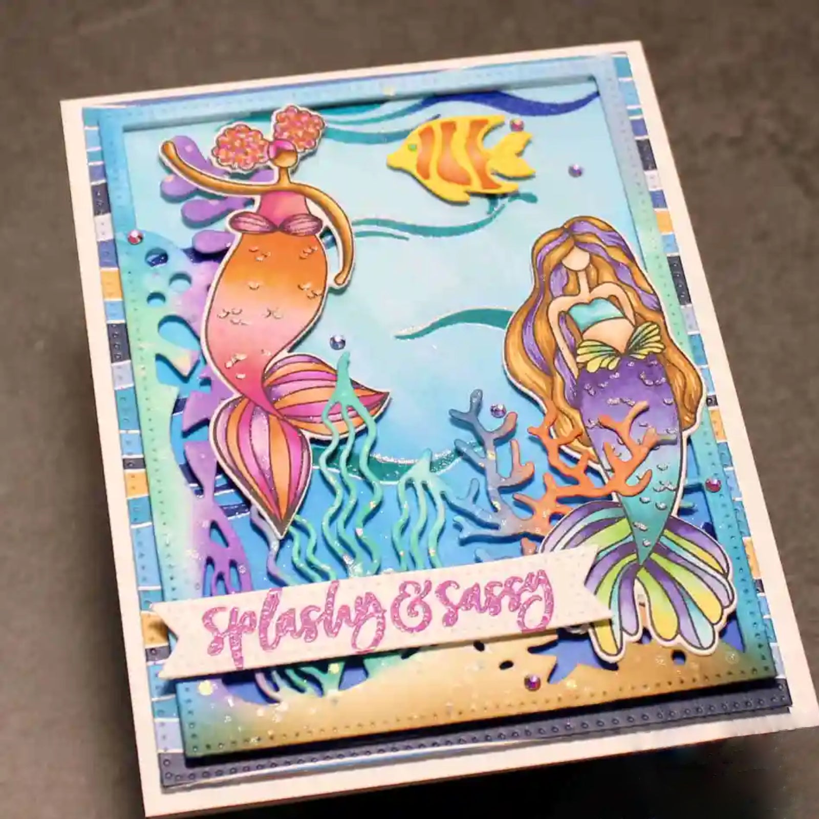 Under the Sea Ocean Aquarium Background Cutting Dies