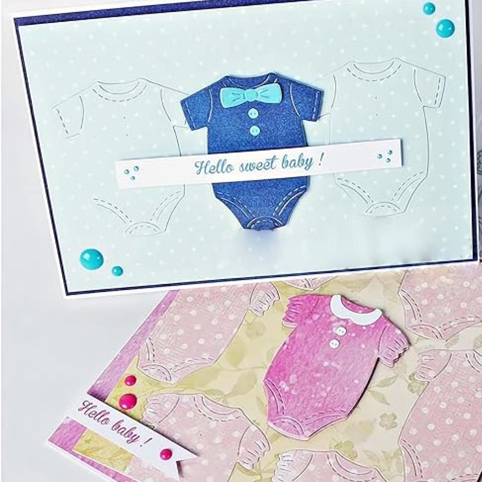 Baby Bodysuits Duo Style B Cutting Dies