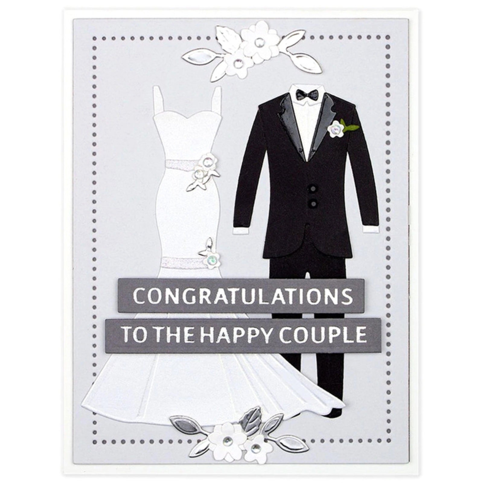Bride & Groom Formalwear Cutting Die Set