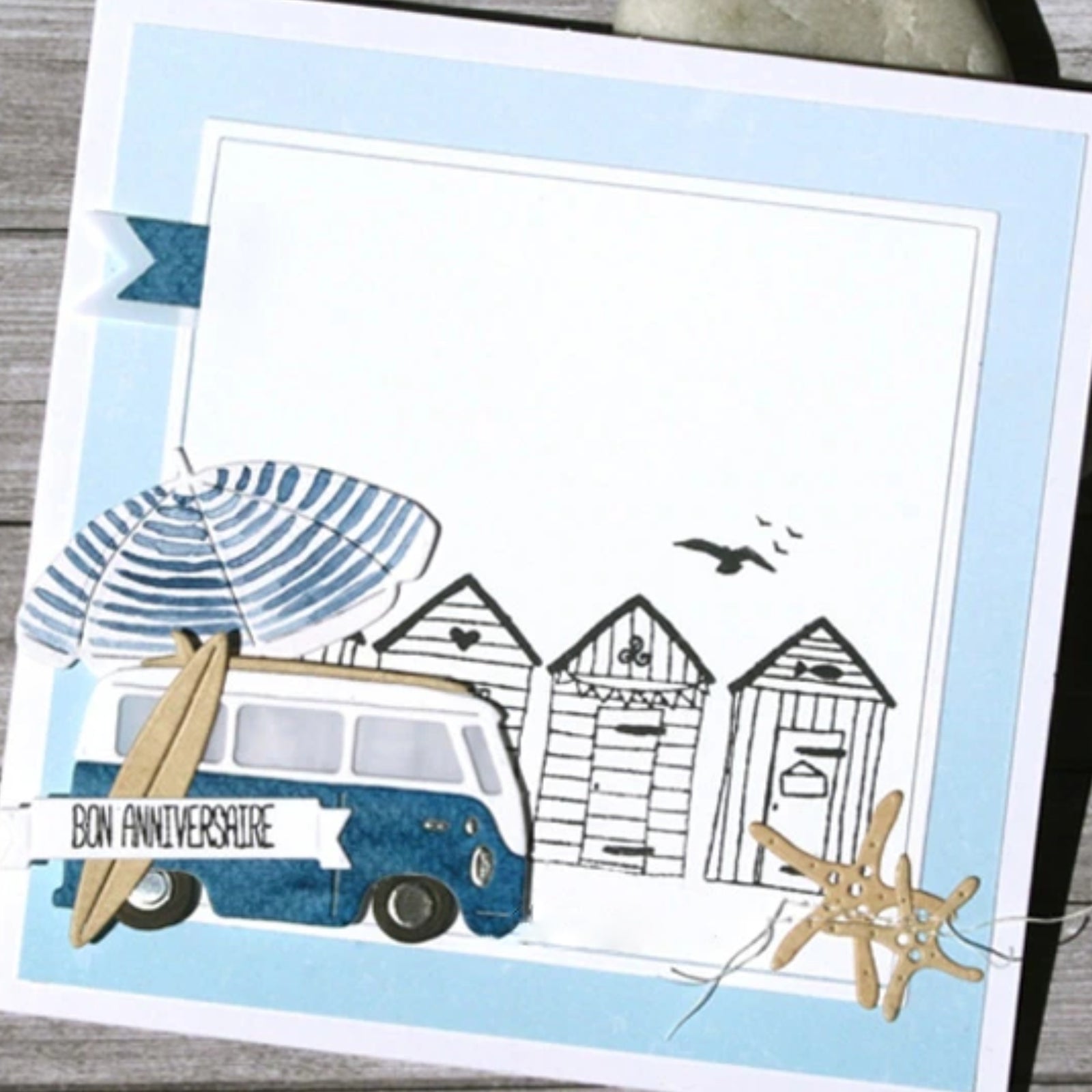 Build It VW Bus Style Van w Surfboard Cutting Dies