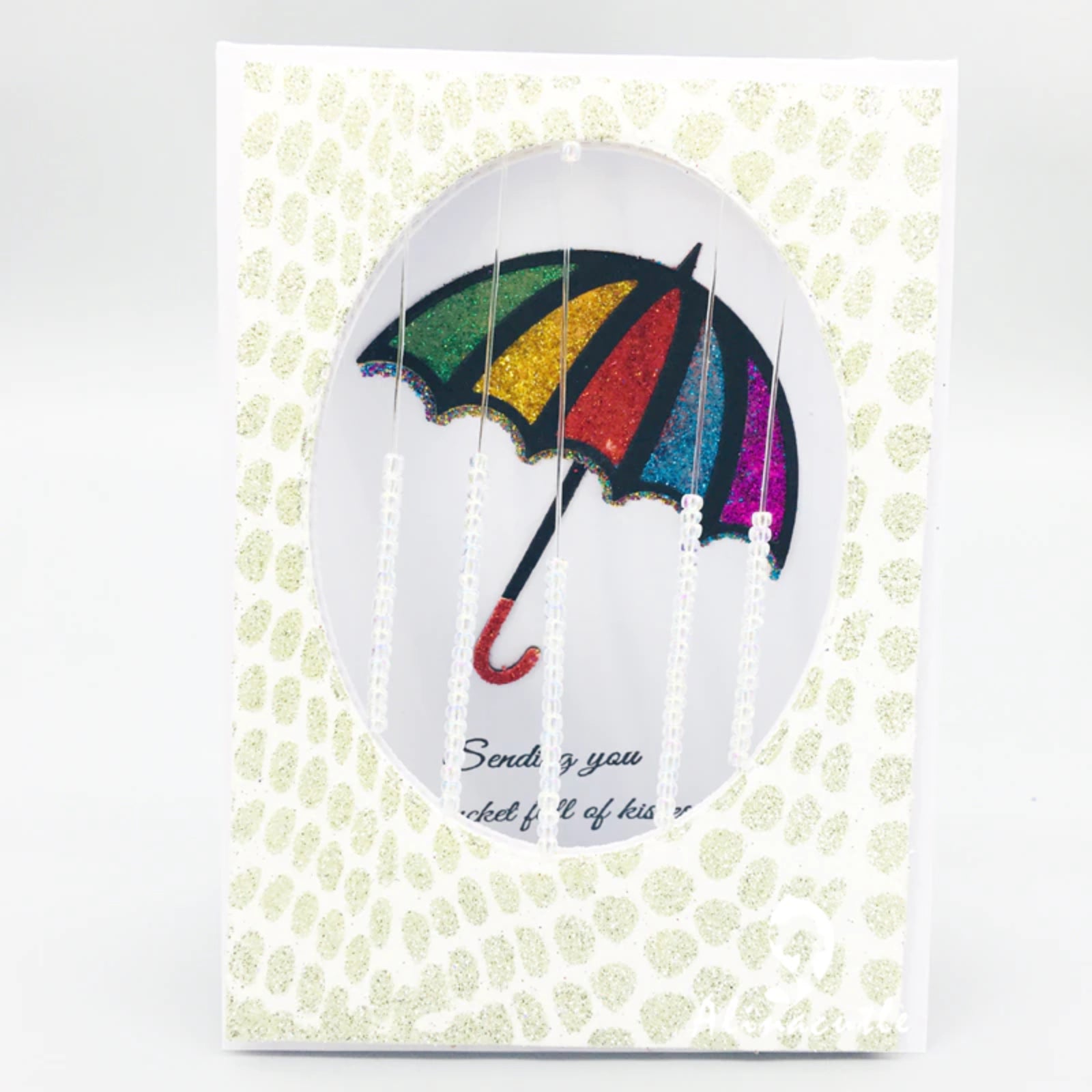 Rainboot & Umbrella w Butterflies Cutting Embossing Dies