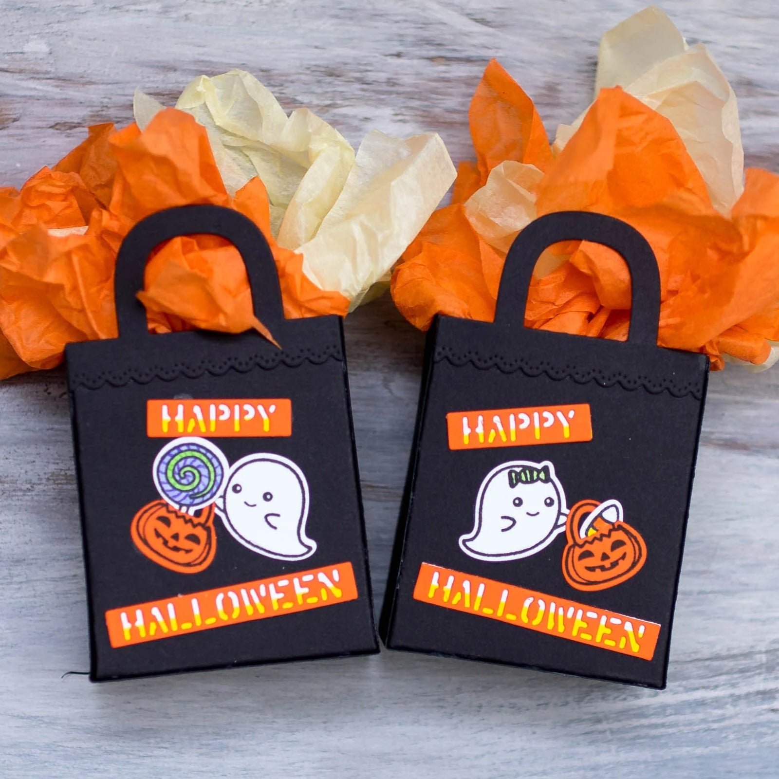 Gift Bag Pocket w Flowers & Handles Cutting Dies