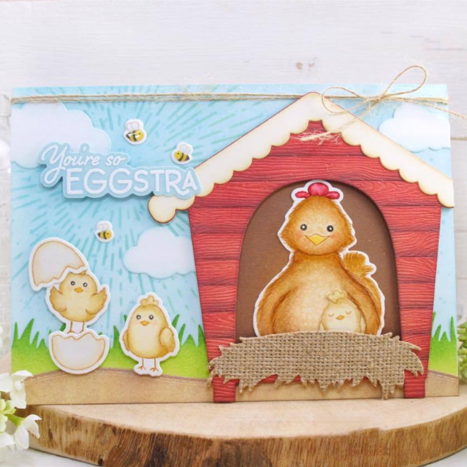 Large Hen House Cutting & Embossing Dies