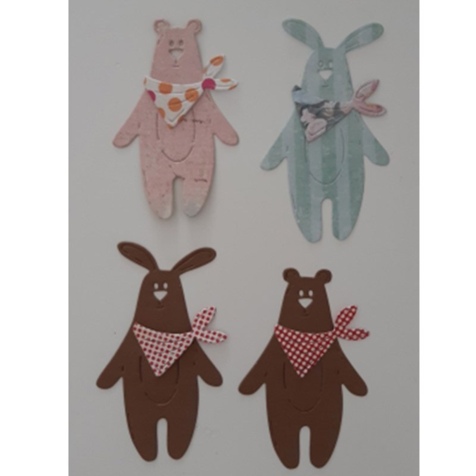 Bunny & Bear w Bandana Cutting Dies