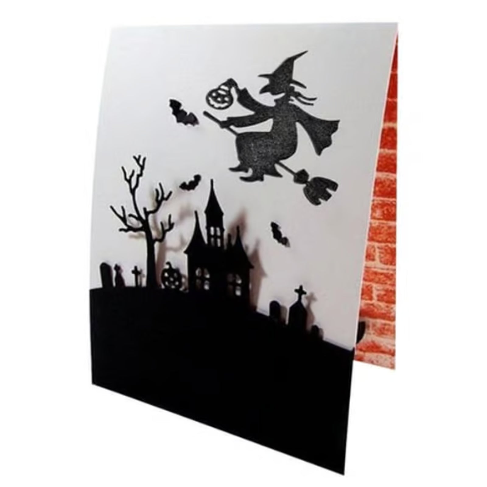 Smiling Flying Witch Halloween Cutting Die