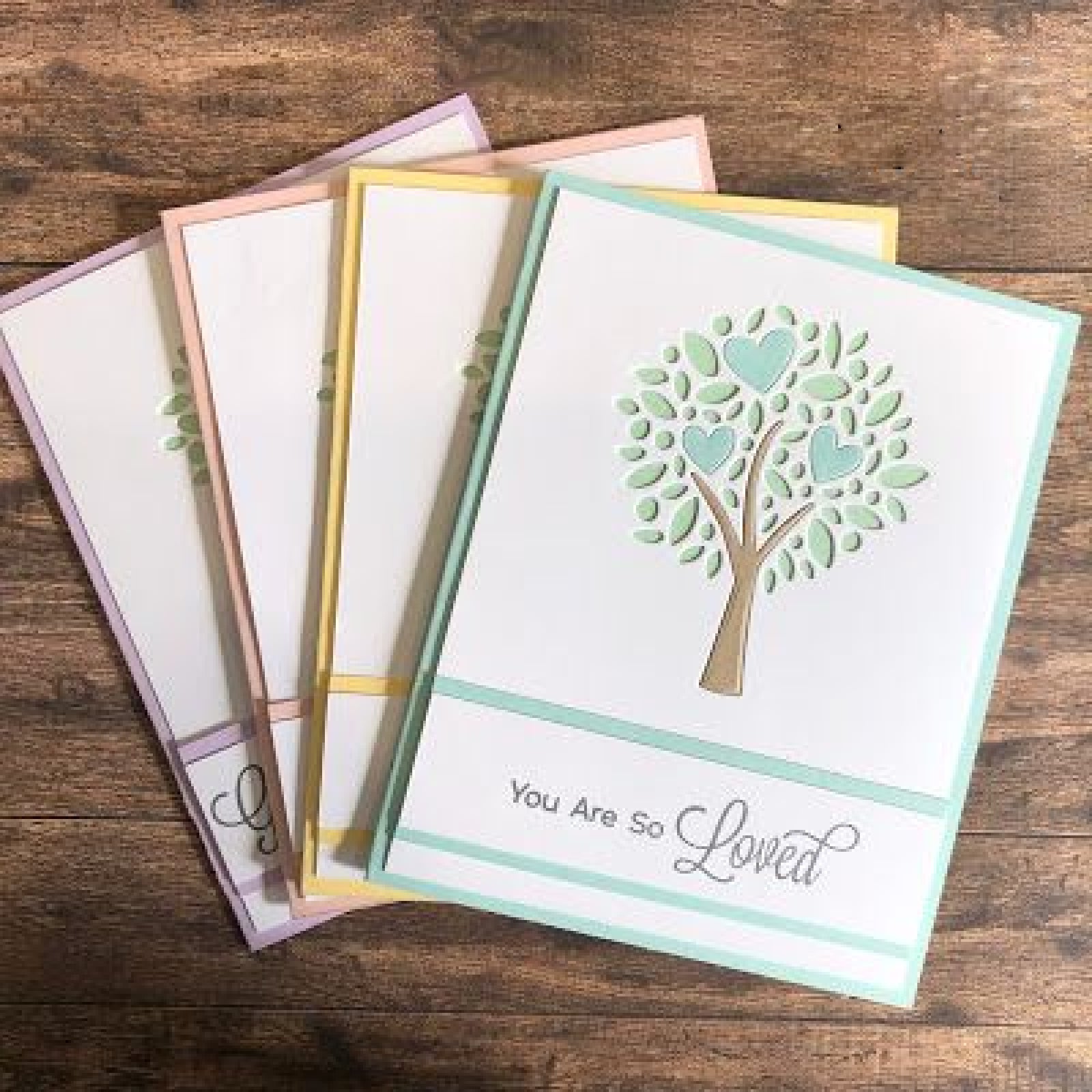 Cutout Tree w Three Hearts Cutting Die