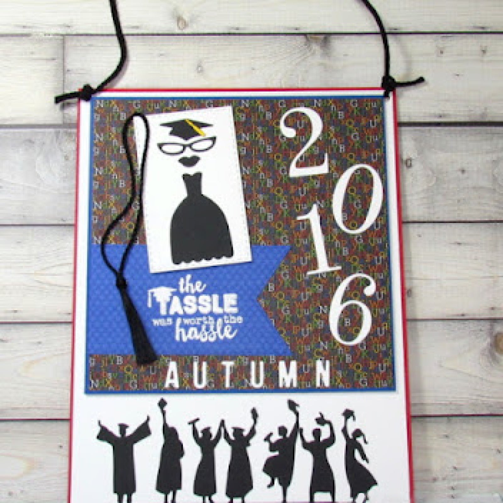 Graduates Celebrating Scene Backdrop Border Cutting Die