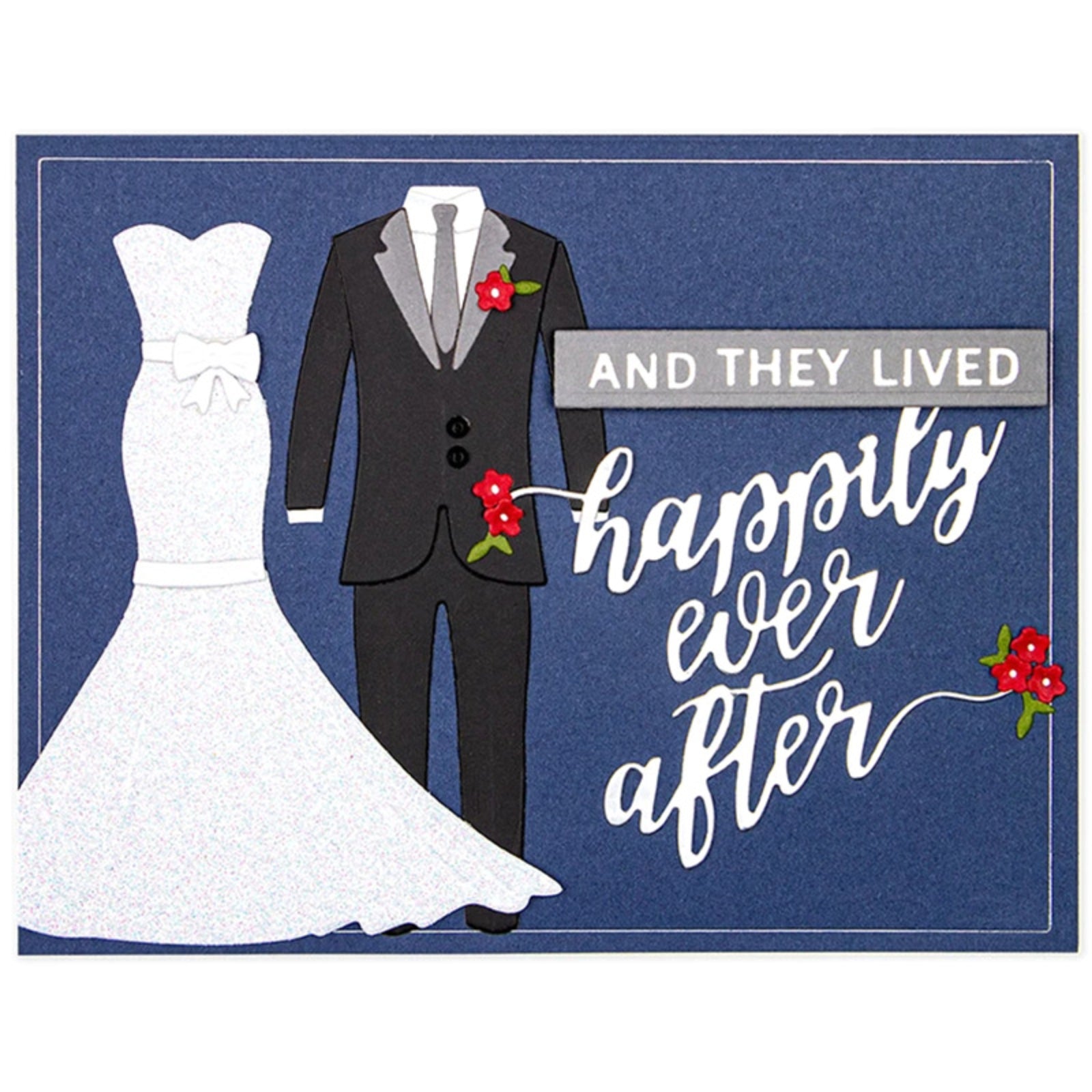 Bride & Groom Formalwear Cutting Die Set