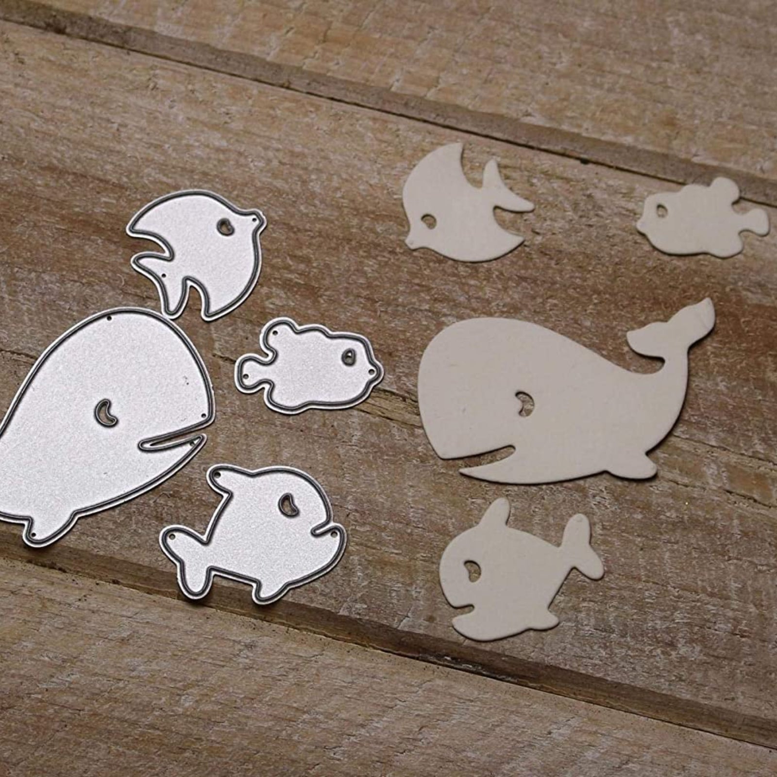 Swim School Whale w Fish Friends Cutting Dies Set